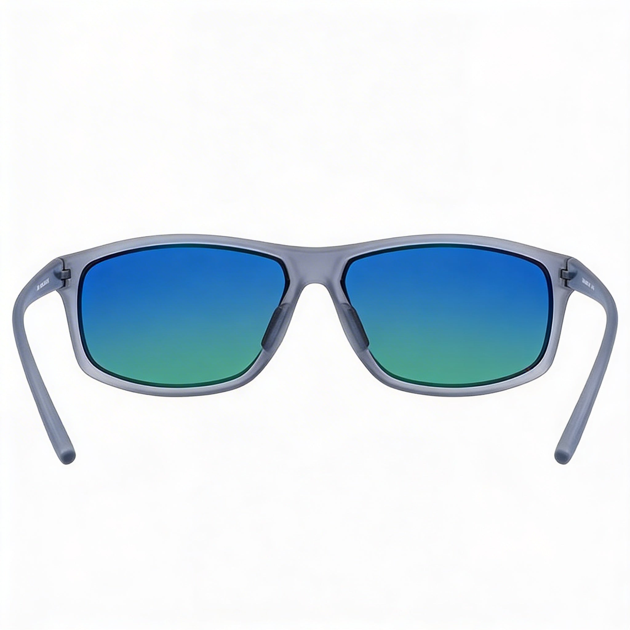 Nike Adrenaline M EV1113 Unisex Matte Wolf Grey Nylon Wrap Green Mirror Non-Polarized 100% UV Sunglasses 66mm, Photo 4