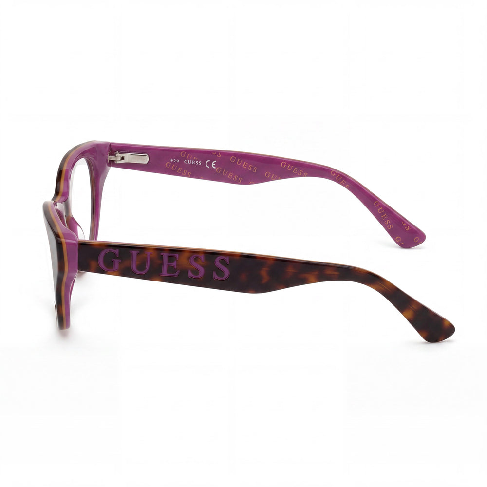 GUESS Gu9192 Unisex Havana Plastic Frame with Clear Non- Polycarbonate Lenses 47mm