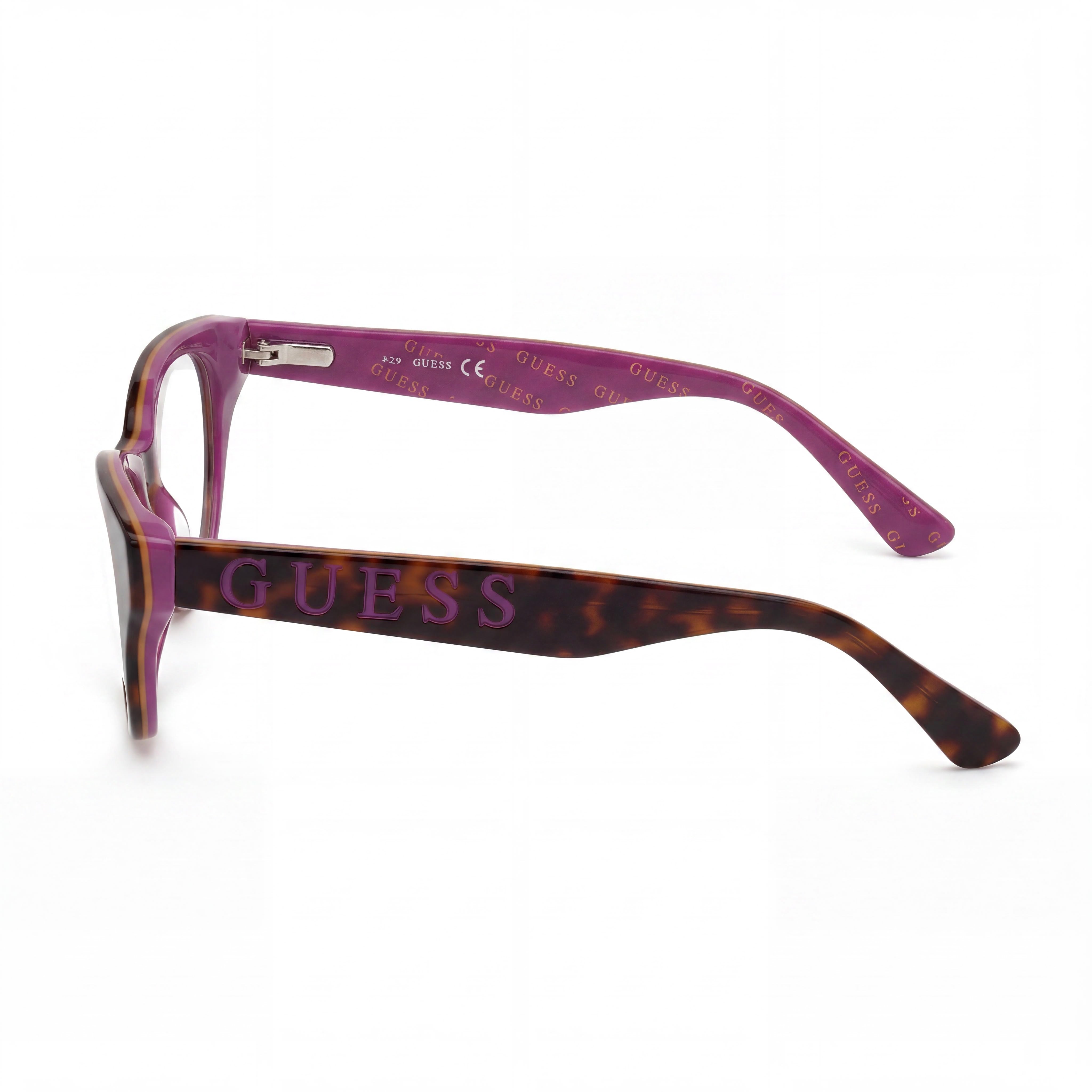 GUESS Gu9192 Unisex Havana Plastic Frame with Clear Non- Polycarbonate Lenses 47mm, Photo 2