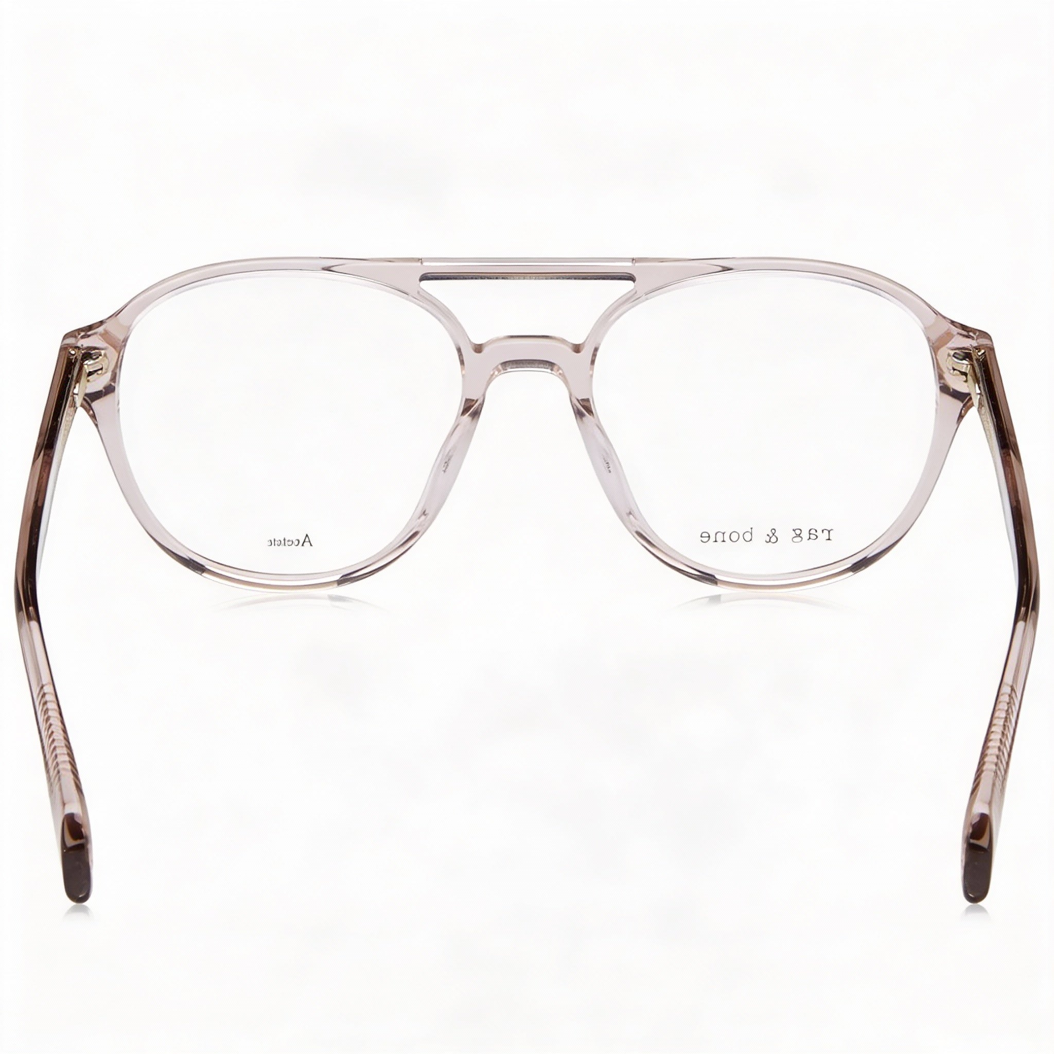 rag & bone Modern Women's Sunglasses featuring an Acetate Frame in Beige and Polycarbonate Lenses, Size 51mm, Photo 3