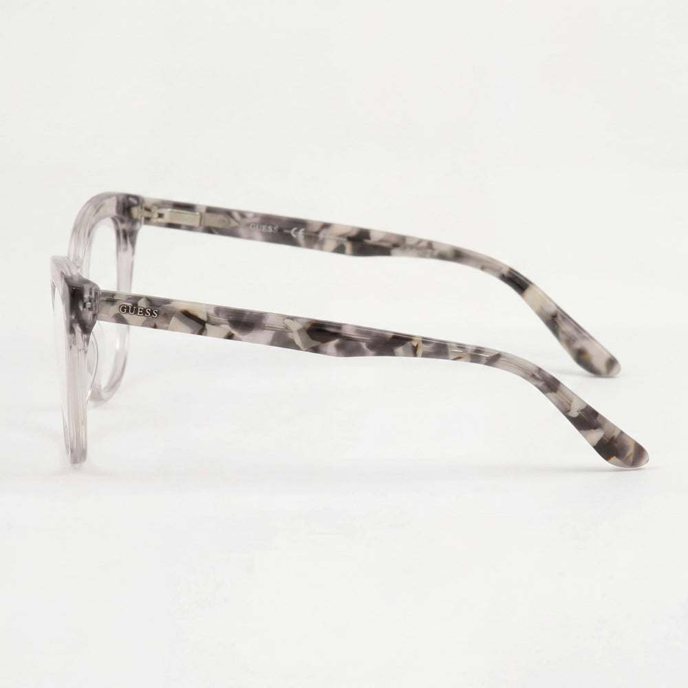 Guess GU2674 Crystal / Marble Cat Eye Eyeglasses for Women, 53mm