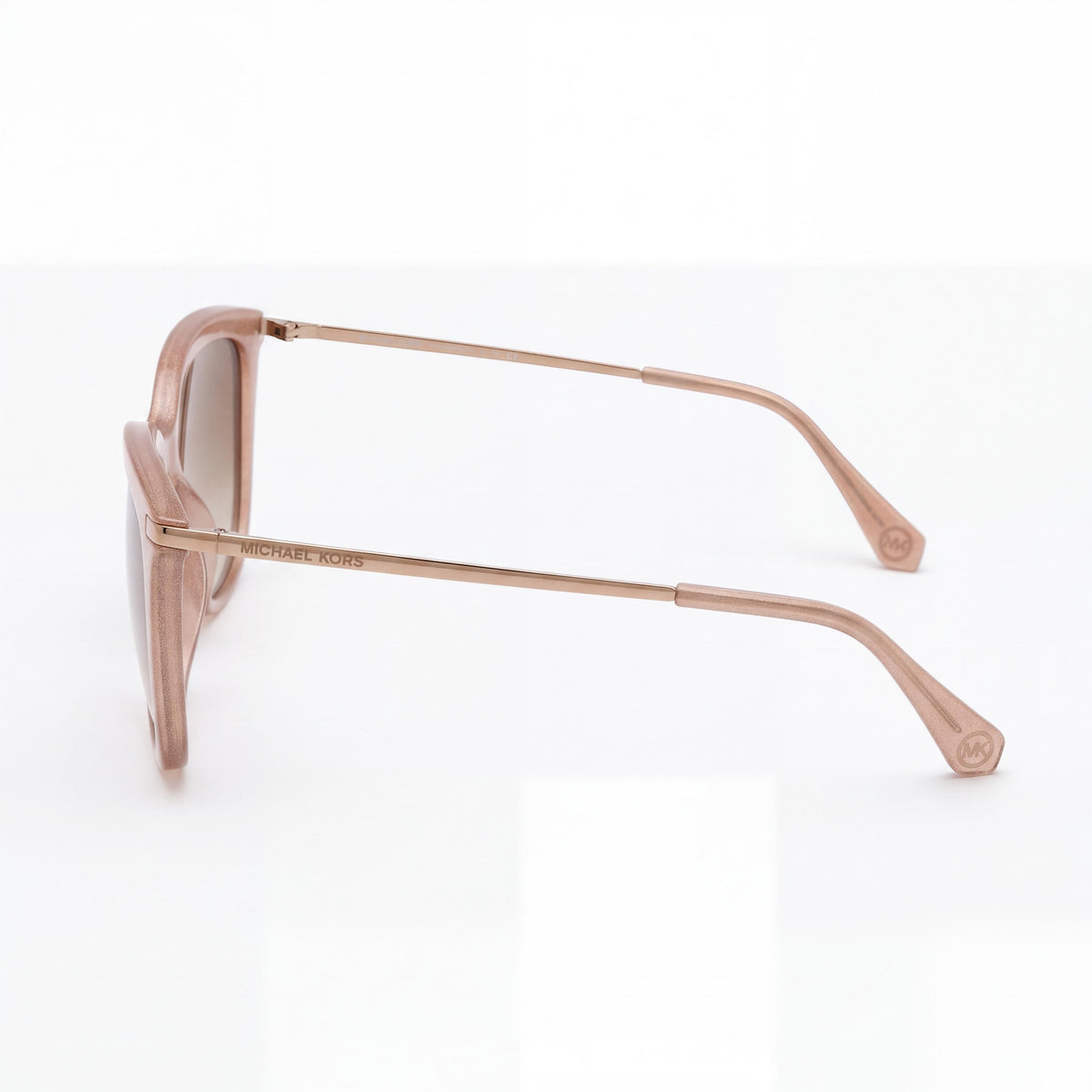 Michael Kors 0MK2150U Women's Cat Eye Plastic Sunglasses 56 Blush Camel Brown Smoke Dark Brown Gradient UV Protection, Photo 2