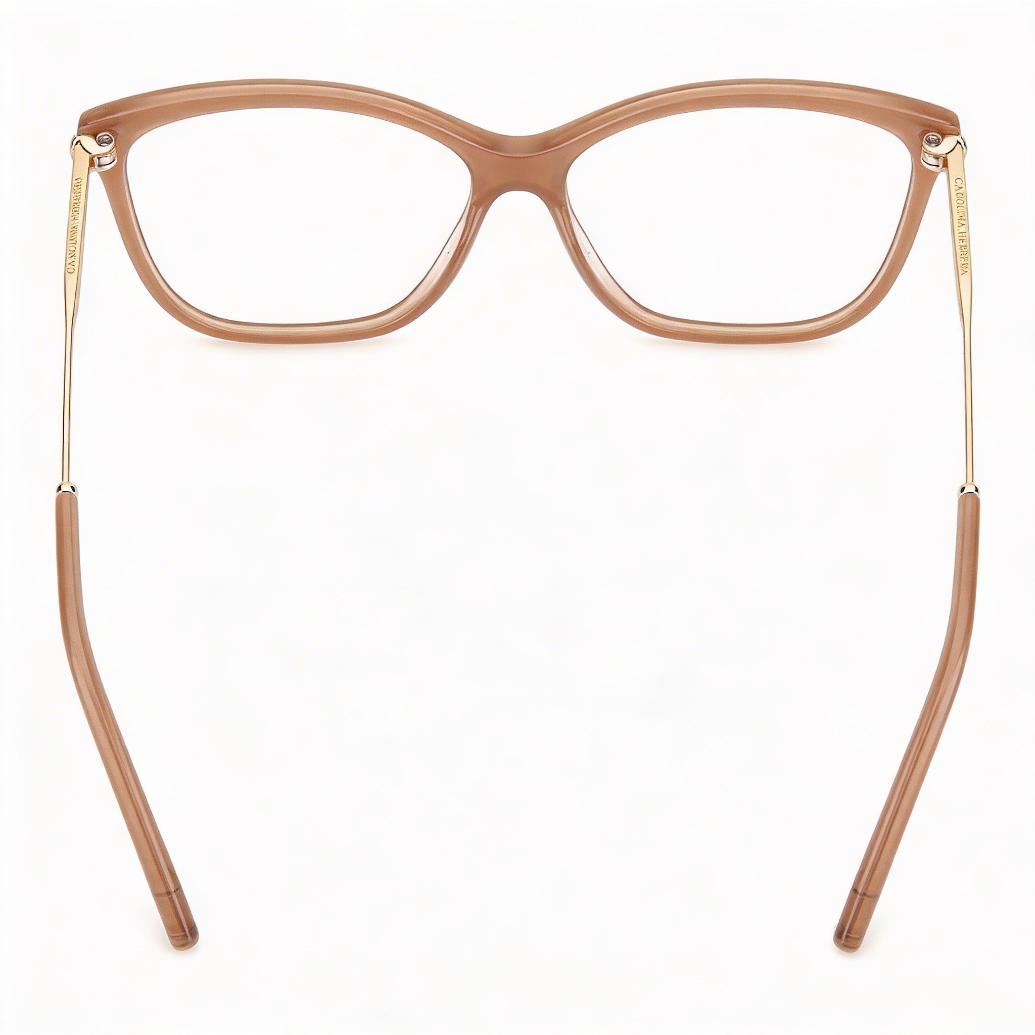 Carolina Herrera Her 0154 Women's Sunglasses with Multicolored Plastic Frame and Nude Glitter Lenses, 56mm, Photo 4