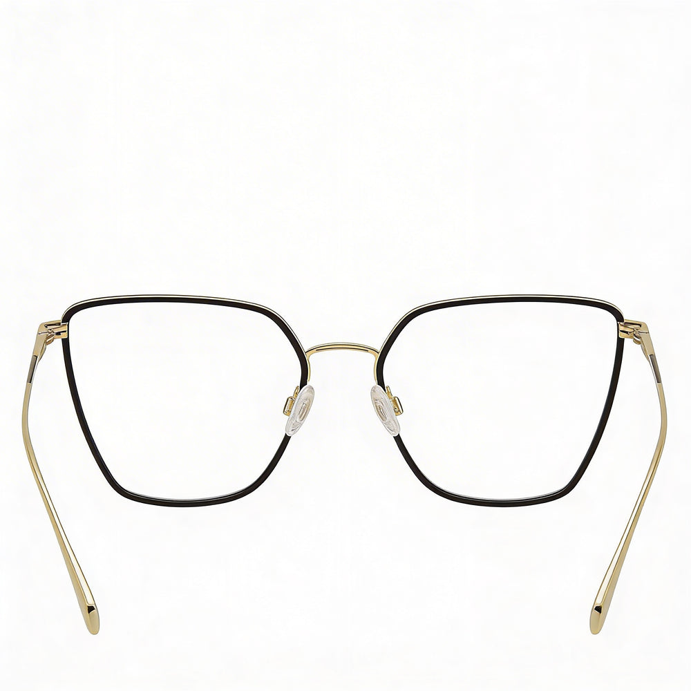 Gafas de acero inoxidable Rag & Bone Rnb3028 para hombre, dorado y negro, 55 mm