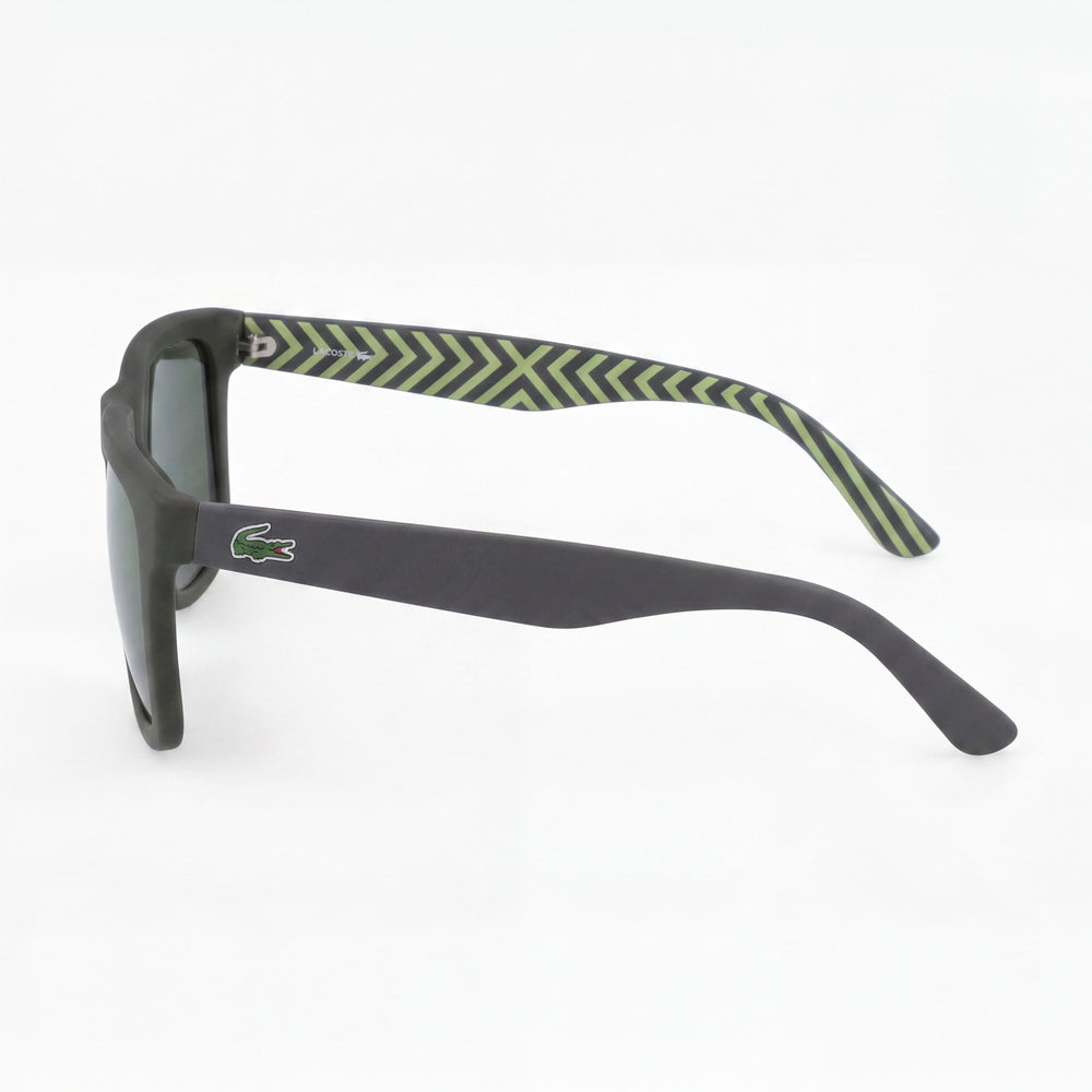 Lacoste L750s Men's Matte Army Green Plastic Frame Sunglasses with Grey Non-Polarized UV Protection Lenses, 54