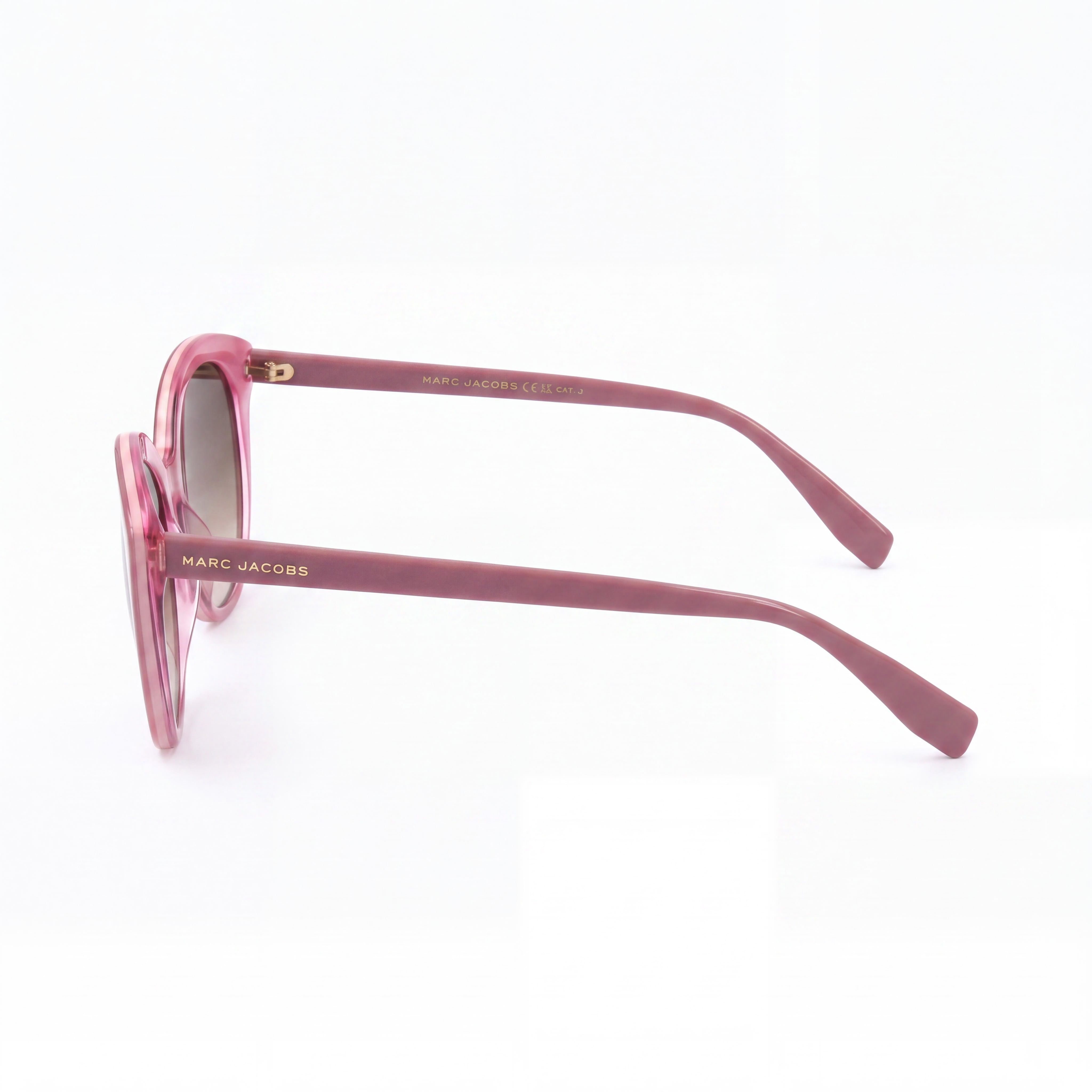 Marc Jacobs Classic Pink Non-Polarized Sunglasses for Women - Bridge Width 18mm, Temple Length 145mm, Photo 3