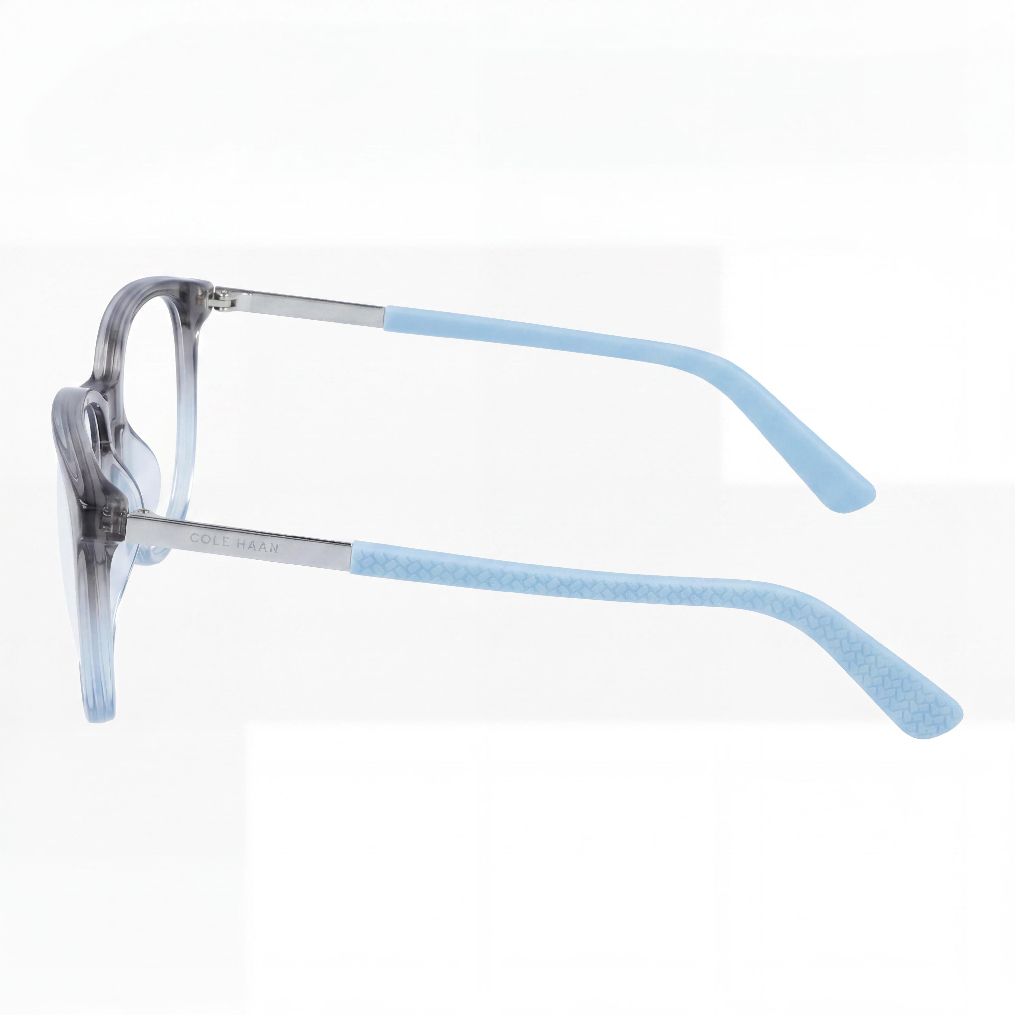 Cole Haan Men's Rectangular Metal Blue Fade Frame with Polycarbonate Lenses Sunglasses 52mm, Photo 3