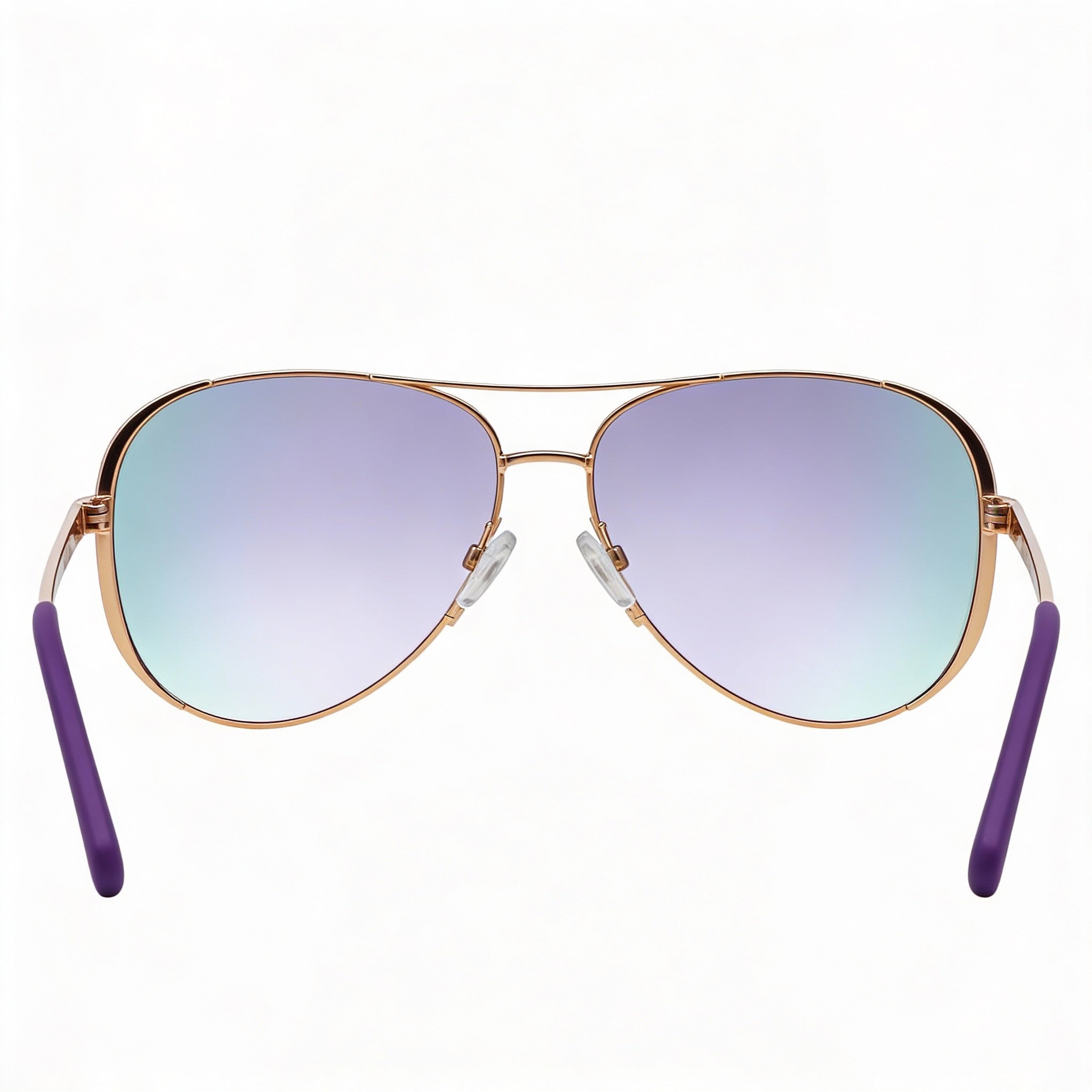 Michael Kors Mk5004 Chelsea Women's Pilot Composite Rose Gold Purple Mirror UV Protection Sunglasses 58mm, Photo 4