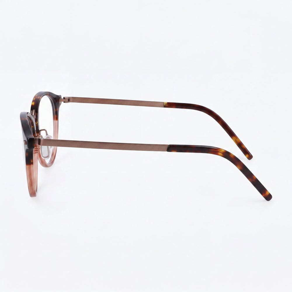 Gafas de sol Flexon B2036 para hombre con montura metálica en marrón tortuga y lentes de 49 mm de ancho.