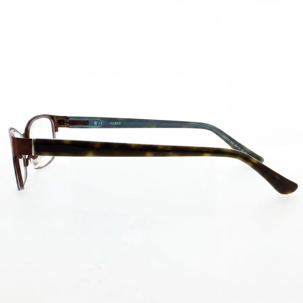 Montura de gafas GUESS Gu2515 para mujer en composite marrón oscuro mate, montura completa, lentes de 50 mm