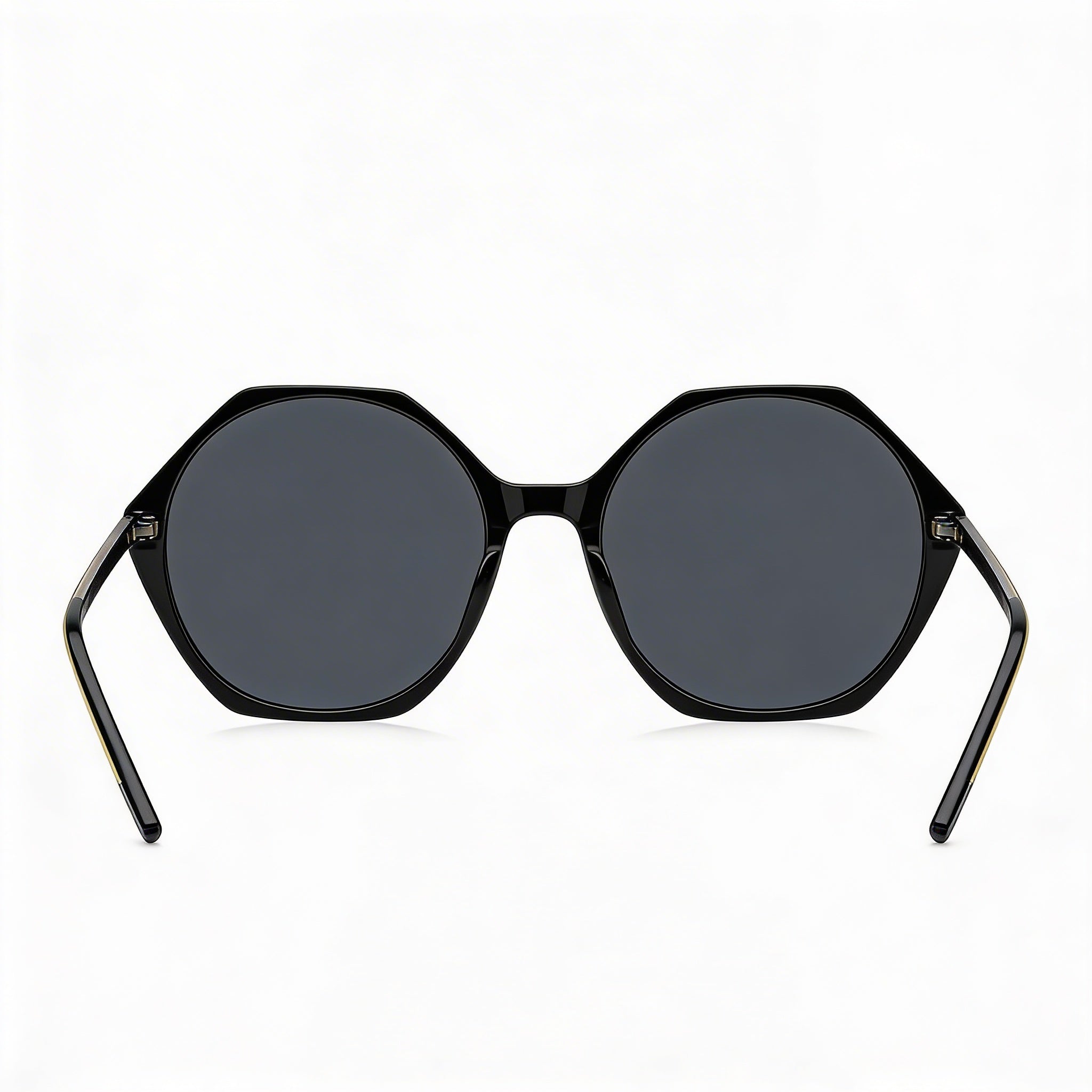 HUGO BOSS Light & Minimal Unisex Black Crystal Grey Acetate Non-Polarized Lens Sunglasses 56mm, Photo 3