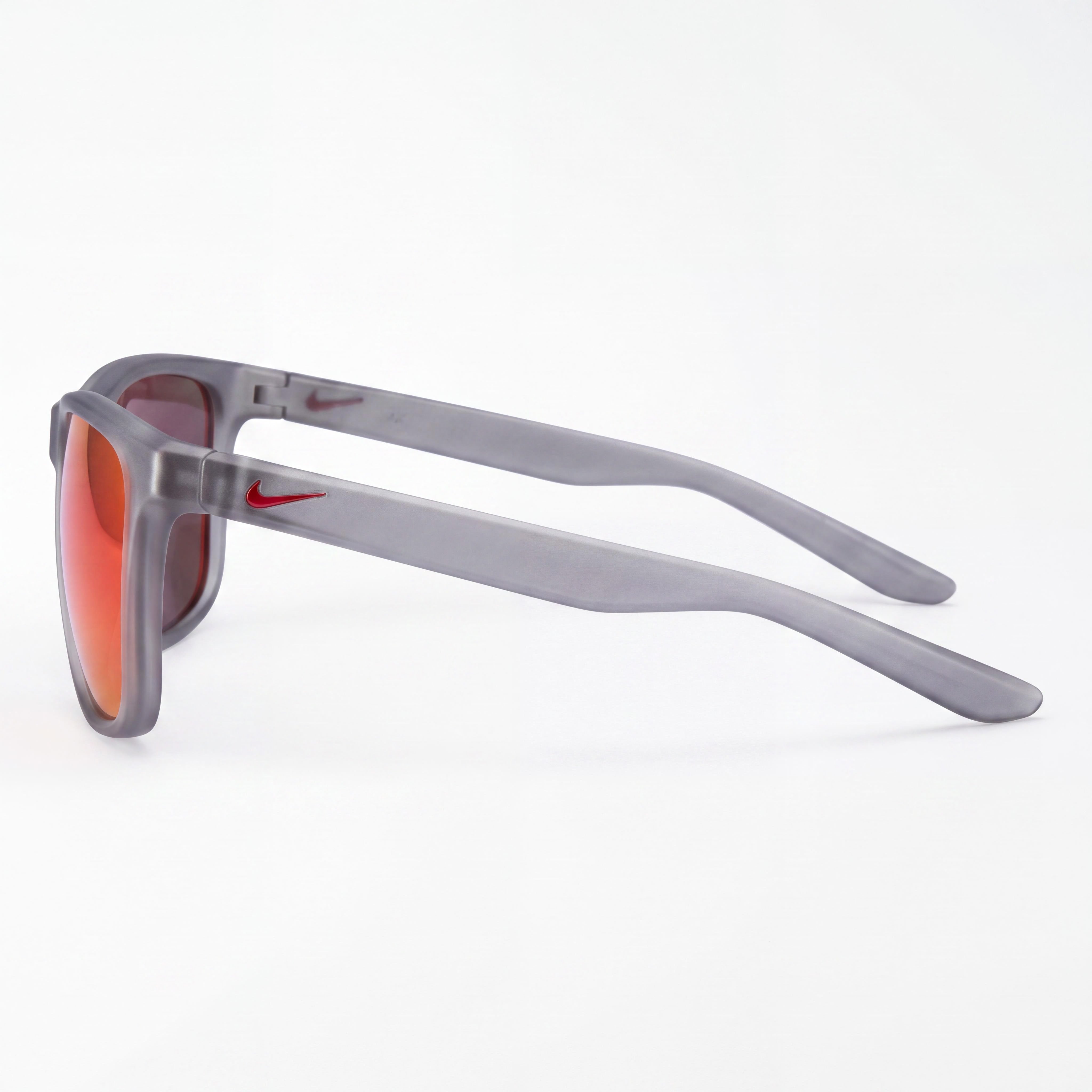 Nike Essential Endeavor Unisex Plastic Sunglasses Wine Red Frame Grey with Red Mirror Lenses UV Protection, Photo 3