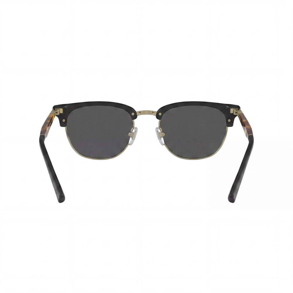 SALVATORE FERRAGAMO Sf307s Unisex Compuesto Protección UV Gafas de Sol No Polarizadas Negro Dorado Havana Gris Oscuro con Cristales Grises 53mm