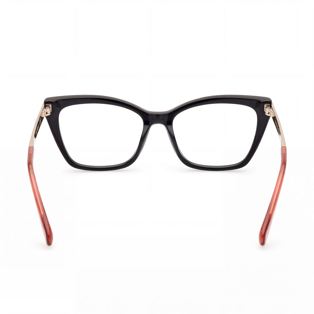 Max & Co. MODERNO Women's Shiny Black Plastic Eyeglasses, Lens Width 53, Bridge Width 16, Temple Length 140