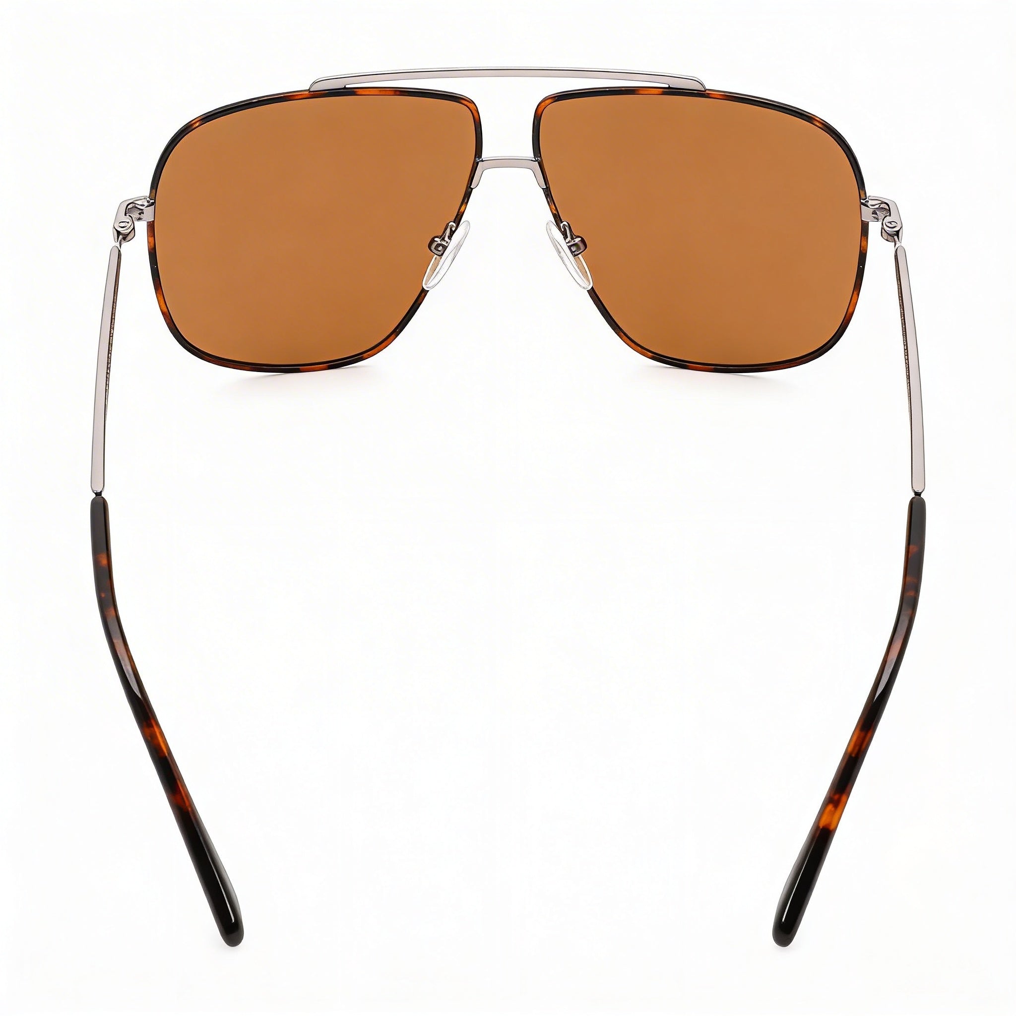 Gafas de sol Guess Classic para hombre, montura de policarbonato color Havana Ruthenium con lentes de policarbonato marrón UV400 de 61 mm, Photo 4