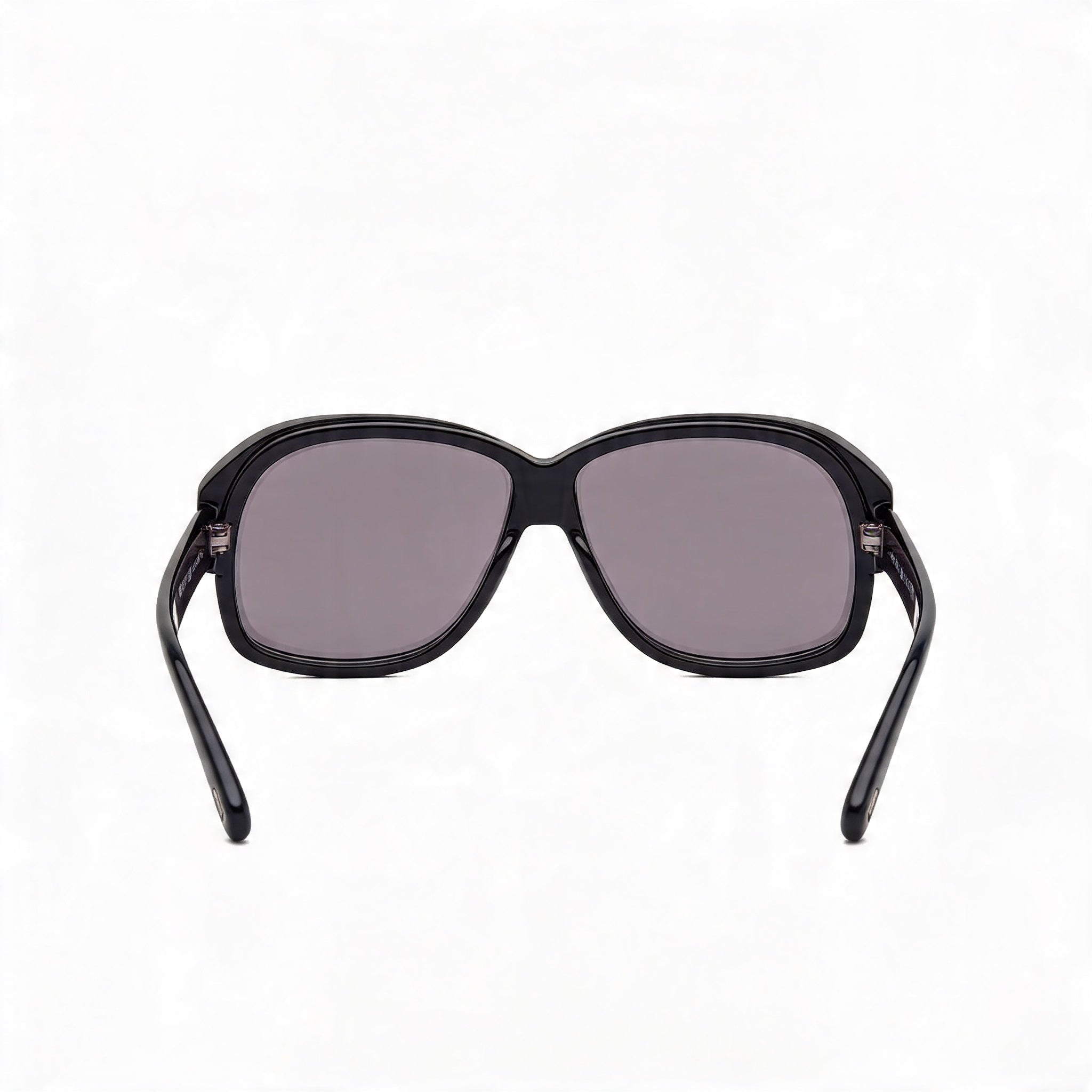 Tom Ford Lyle FT0837 N Men's Shiny Black Plastic Square Grey 100% UV Protection Non-Polarized Sunglasses 60mm, Photo 3