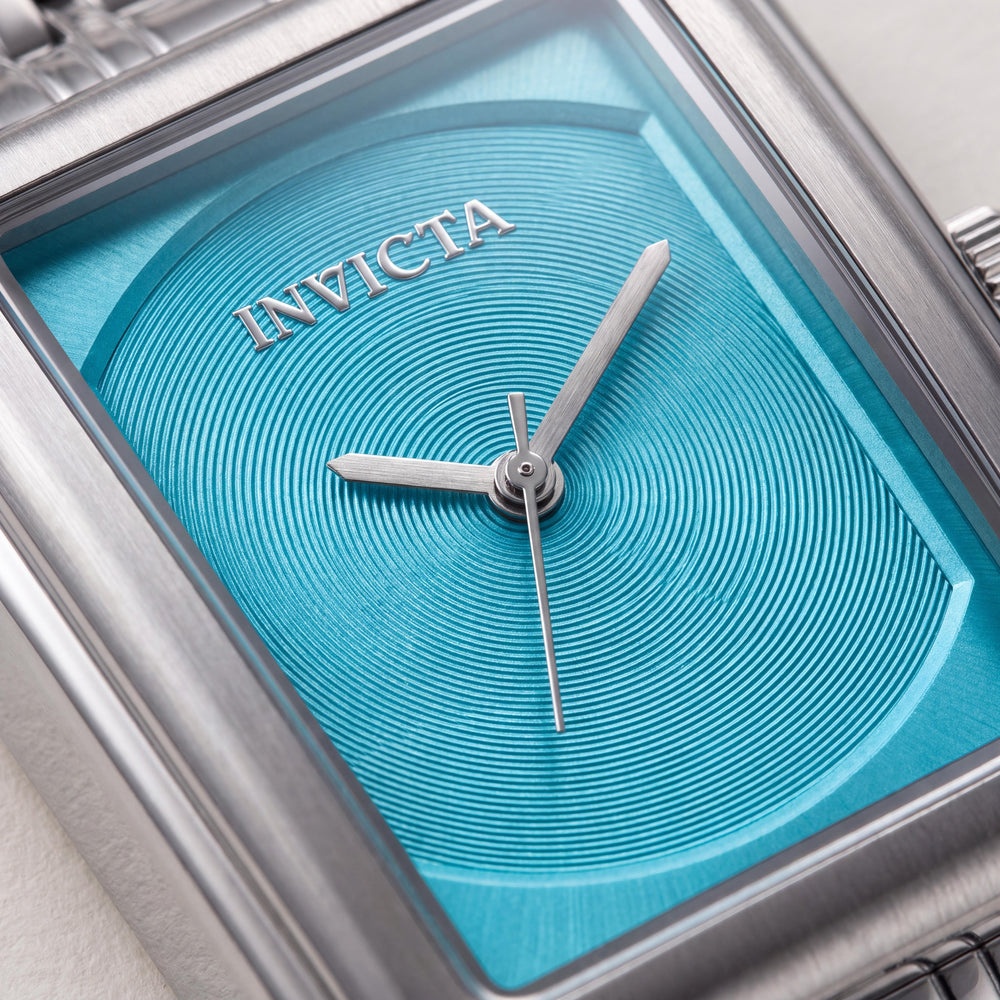 Invicta Wildflower 69333 Reloj de Pulsera de Cuarzo para Mujer de Acero Inoxidable Plateado con Esfera Azul de 26 mm, Resistente al Agua 3 ATM