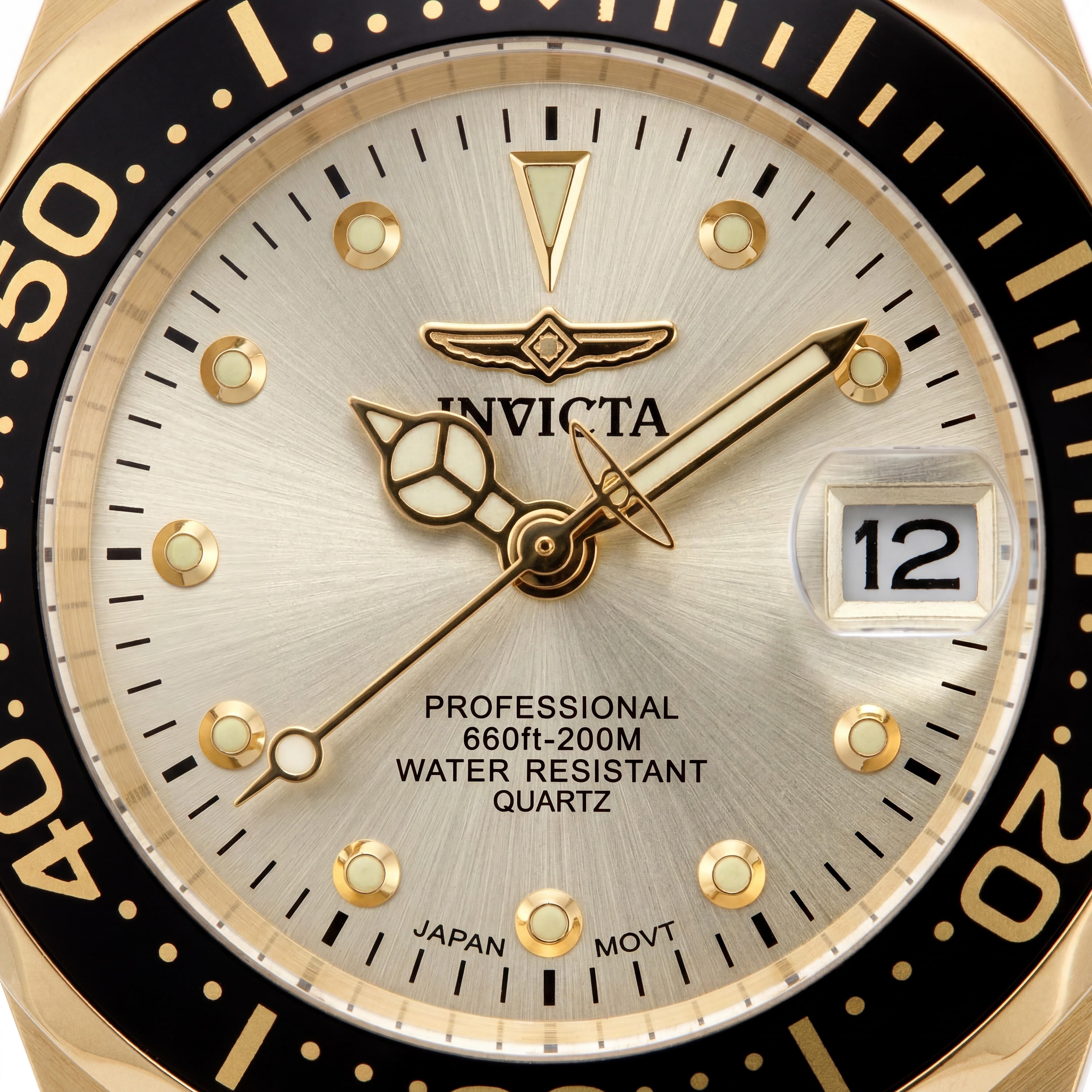 Invicta Pro Diver 17038 Women's Gold-Tone Stainless Steel Bracelet Watch 24.5mm, Photo 2