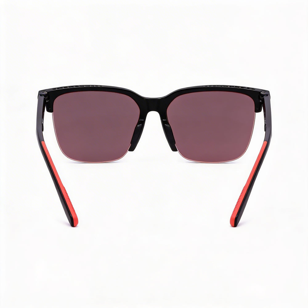 Under Armour UA PHENOM/F Unisex Black Red Polyamide Frame UV Protection Non-Polarized Sunglasses 57mm
