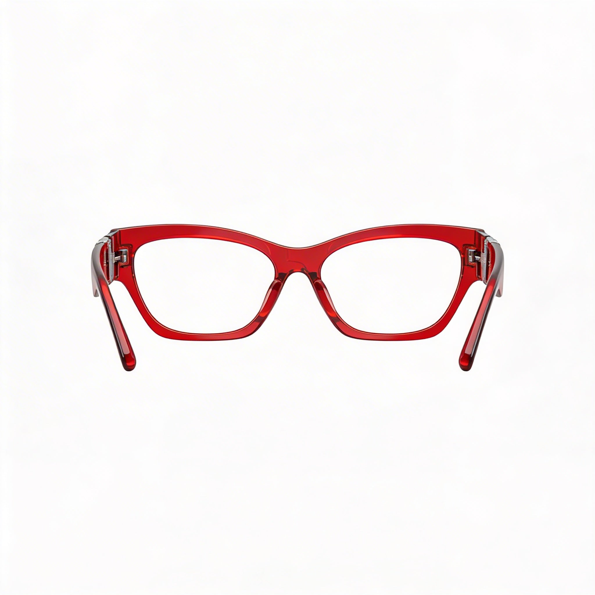 Versace Ve 3367 U Women's Red Transparent Injected Eyewear 52mm, Photo 3
