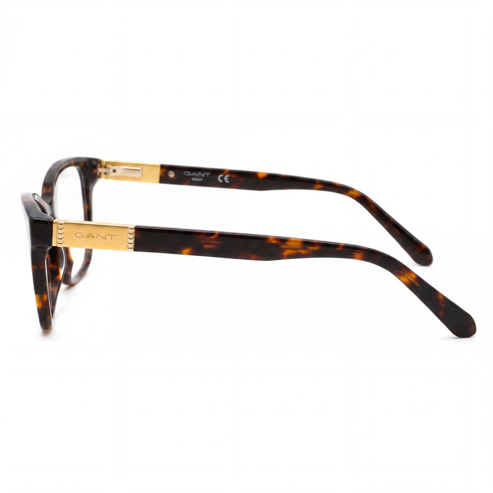 Gafas Gant Casual para mujer con montura de plástico y lentes de policarbonato de demostración en color Habana Oscuro 53-15-140