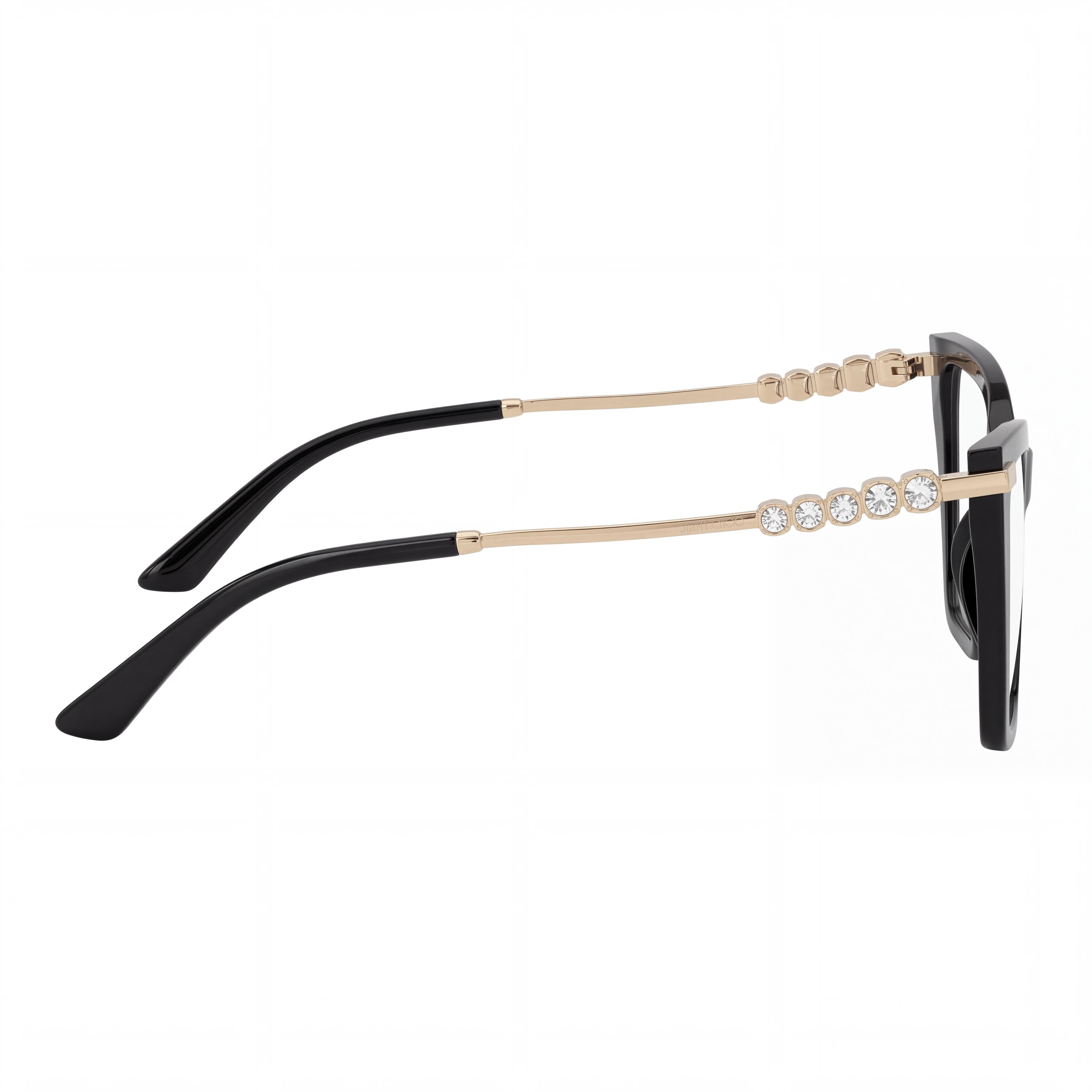 JIMMY CHOO Jc 3020 B Black Tortoise Frame Eyeglasses for Women with Clear Lenses 55mm, Photo 2