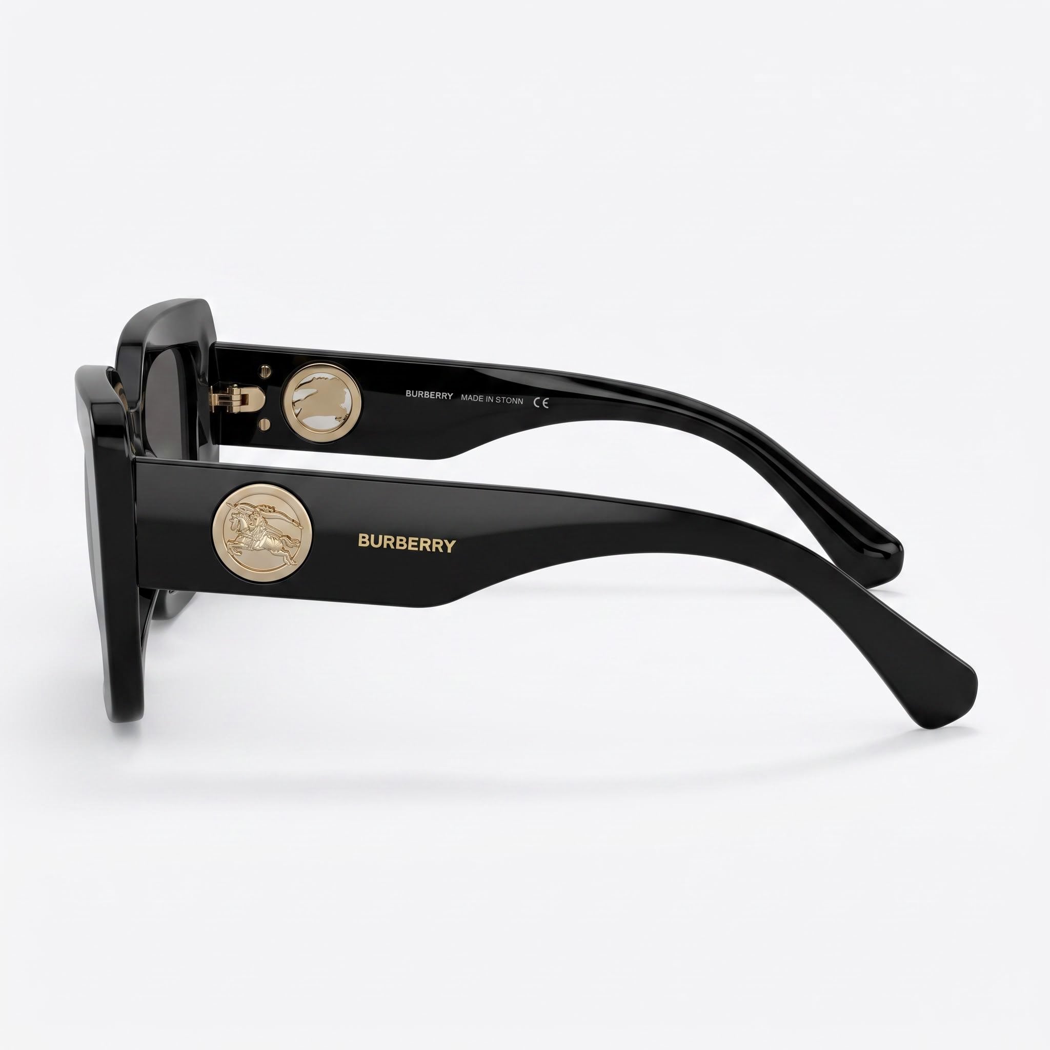BURBERRY Classic Unisex Acetate Black Dark Grey Eyeglasses 51mm, Photo 3