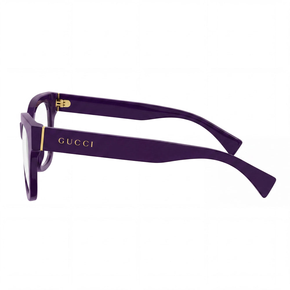 Gucci GG1133O 002 Gafas de Mujer Ojo de Gato Violeta Brillante, 52mm