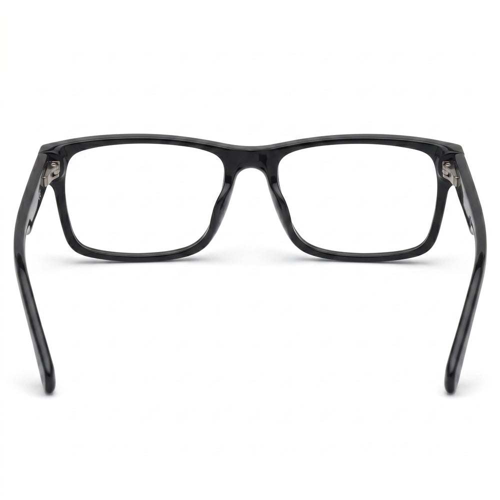 GUESS Gu50018 Women's Plastic Optical Eyeglasses Frame with Demo Lenses Shiny Black, Matte Black 54mm