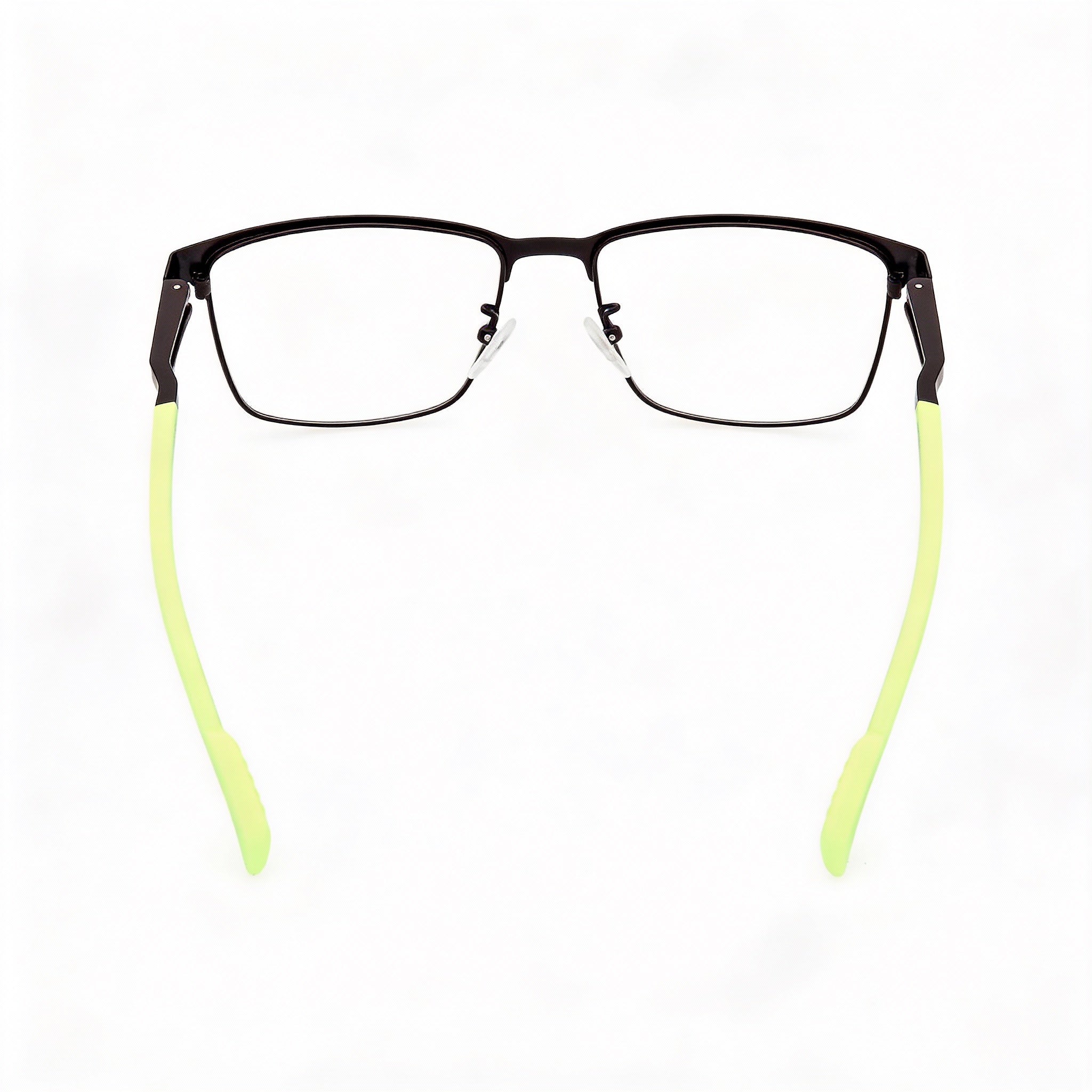 Gafas adidas Navigator con montura metálica para hombre con acabado en negro mate y verde claro mate, 55 mm, Photo 3