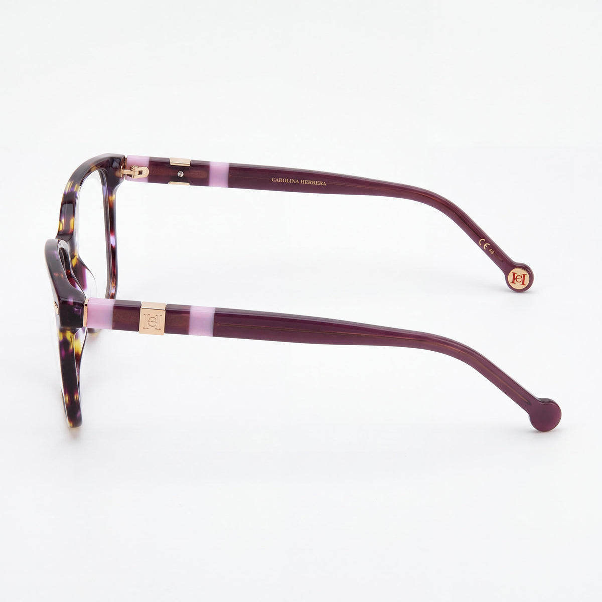 Gafas de sol Carolina Herrera Her 0108 para mujer, montura de acetato negra y nude con lentes de policarbonato de 54 mm, Photo 3