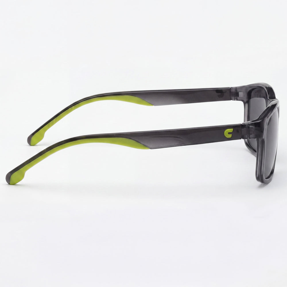 Carrera Gafas de sol unisex casuales de poliamida gris y verde, con lentes grises, protección UV y sin polarización, 54 mm