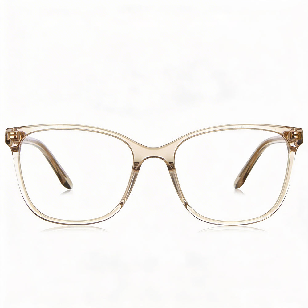 Gafas de sol Under Armour UA 5036 para mujer con montura de acetato, acabado beige y lentes de policarbonato, 52 mm