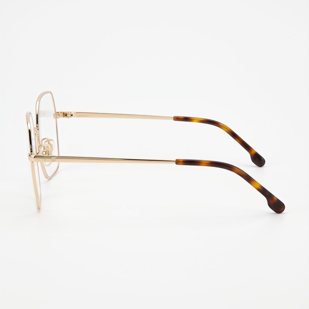 Carrera Carrera 3035 Women's Gold Ivory Stainless Steel Eyeglasses Frame with 53mm Lens, 140mm Bridge, 18mm Temple