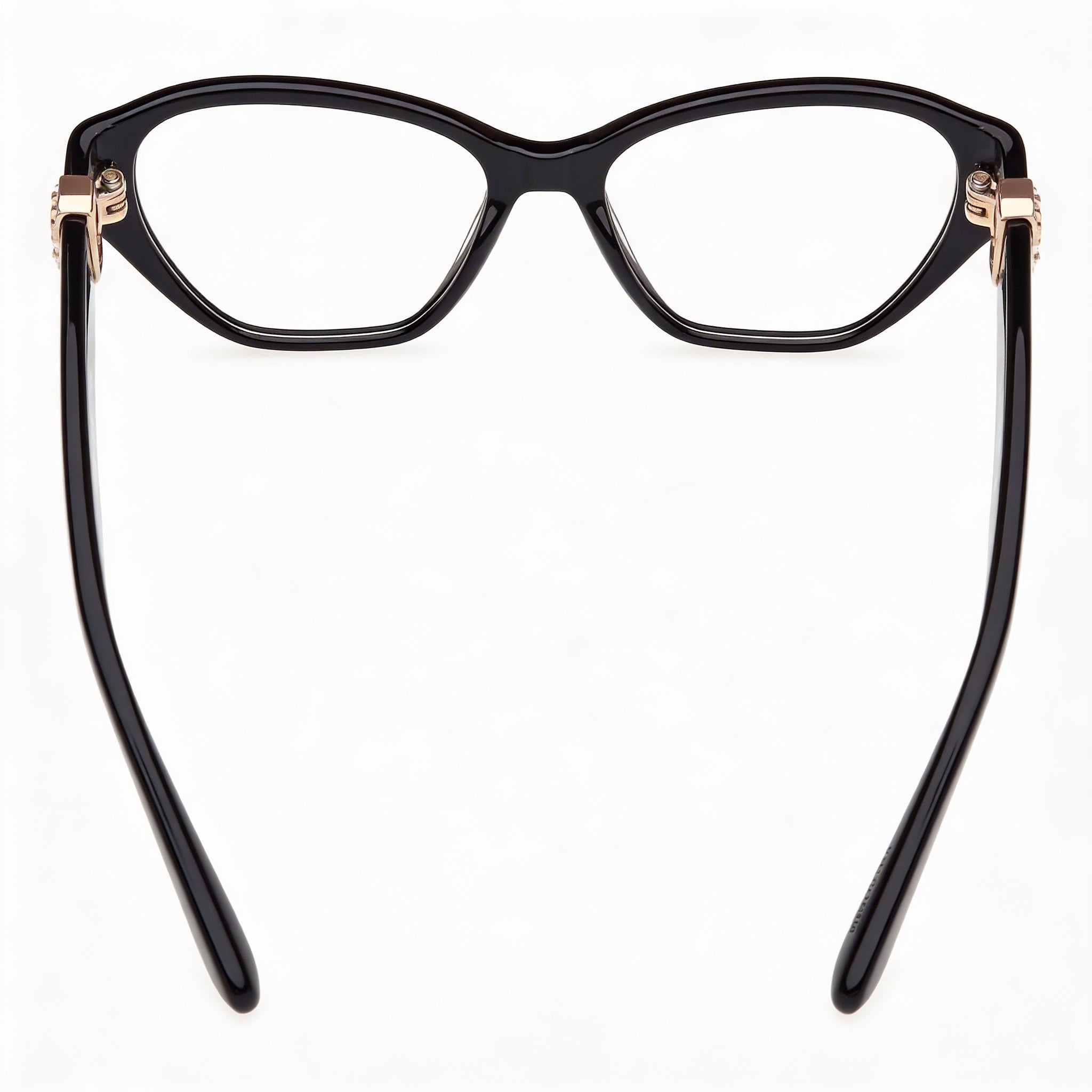 GUESS Clásico Gafas de Sol para Mujer de Plástico Brillante Negro con Lentes de Policarbonato Negro No Polarizado de 51mm, Photo 3