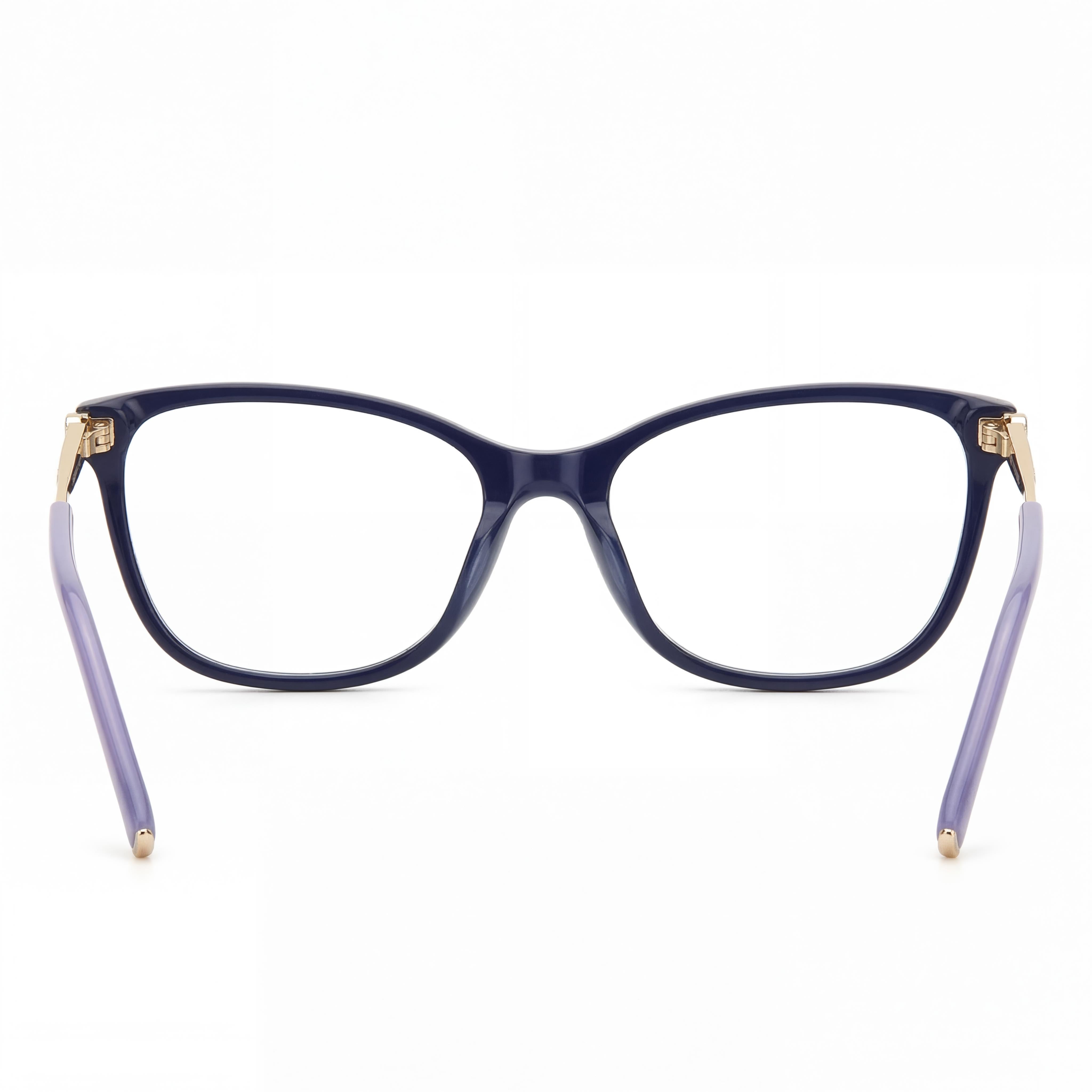 Carolina Herrera Classic Women's Blue Gold Plastic Non-Polarized Multicolor Lens Sunglasses 54mm, Photo 4