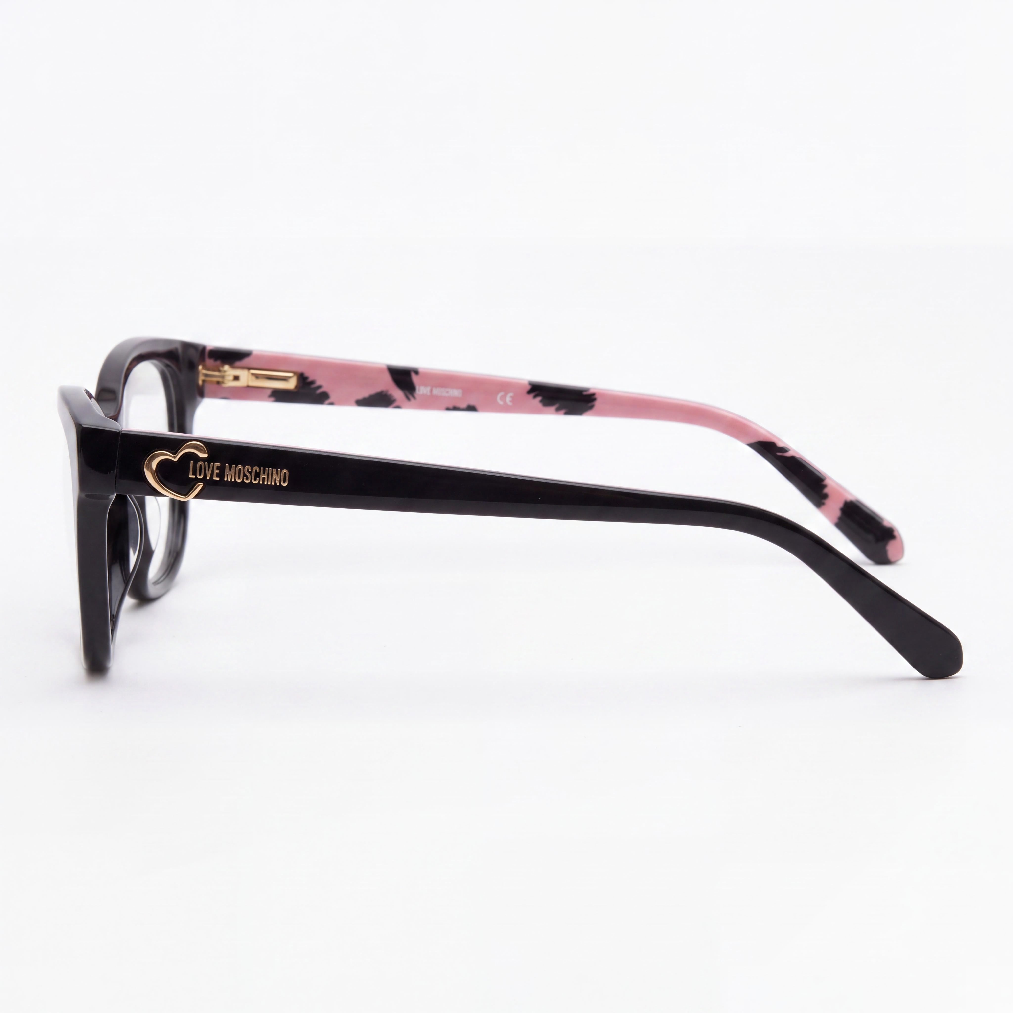 Love Moschino Modern Acetate Frame Women's Sunglasses, Pink Black Pattern, 53mm Lens Width, Photo 2