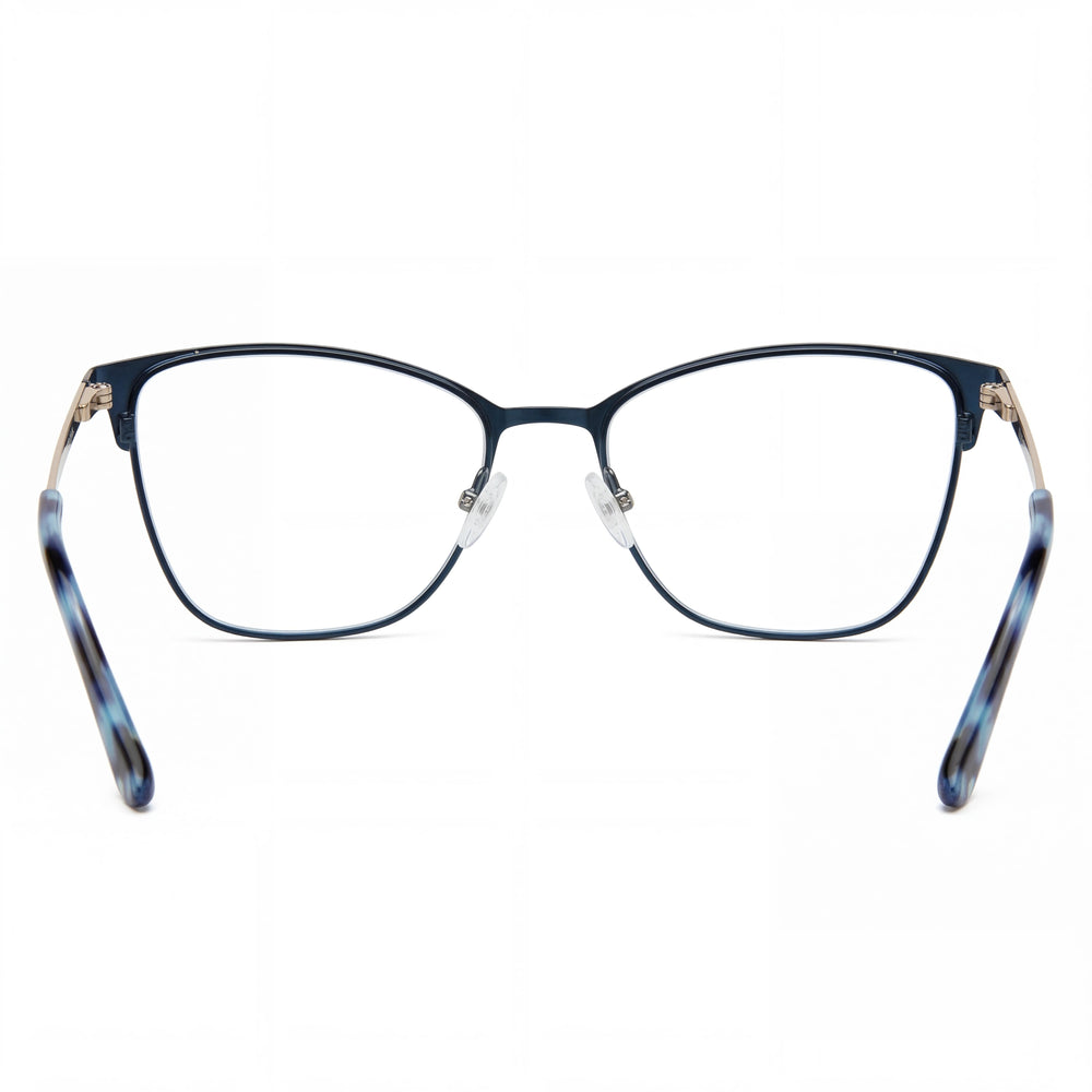 Liz Claiborne Classic Women's Blue Metal Frame with Multicolor Polycarbonate Lenses 54-16-140