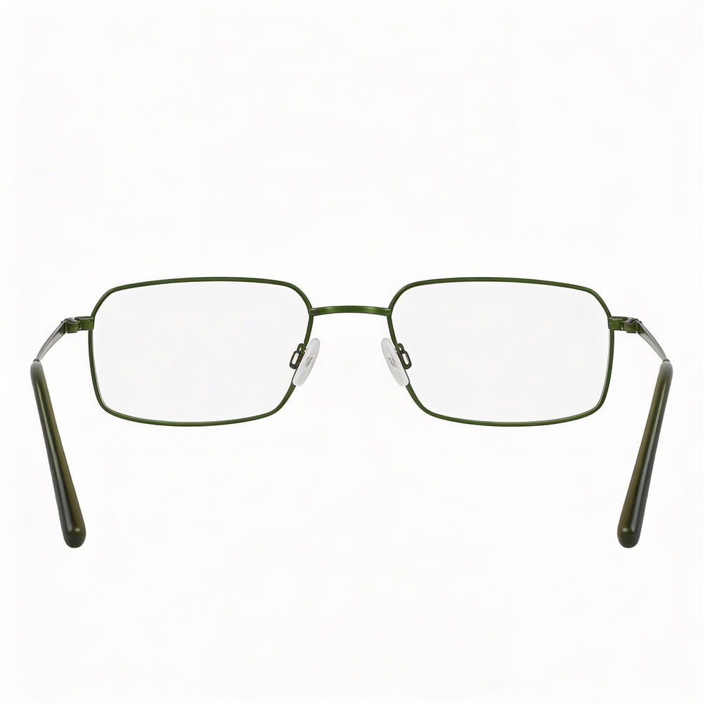 Gafas de acetato para hombre Flexon H6074 con montura satinada color oliva | Ancho de lente 52 mm | Ancho de puente 18 mm | Longitud de patilla 145 mm