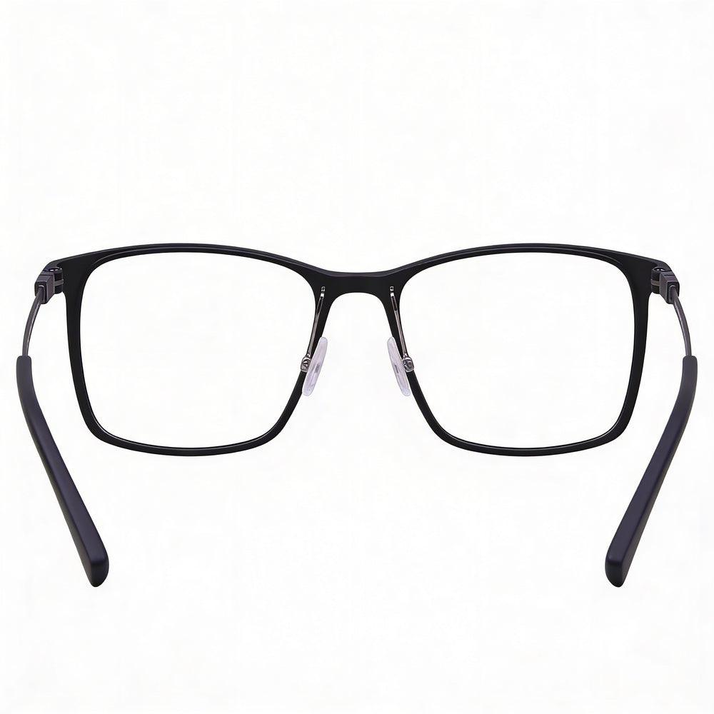 Flexon Ep8011 Unisex Matte Black Plastic Full Rim Rectangle Eyeglasses Lens 53mm Bridge 18mm Temple 145mm