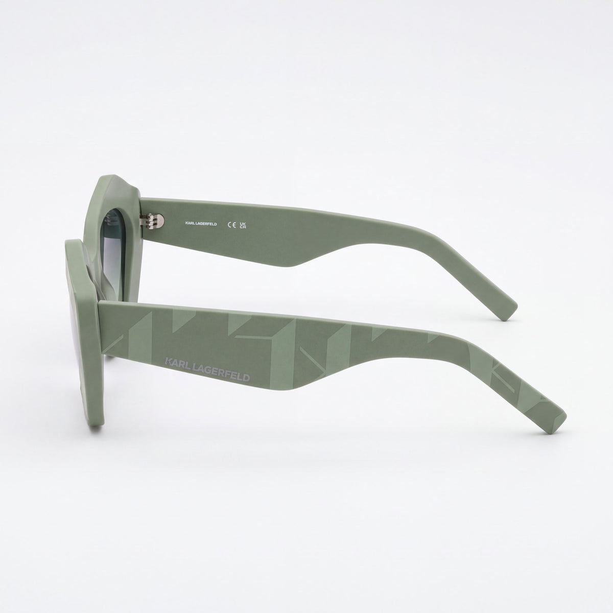 KARL LAGERFELD Kl6199s Women's Plastic Sage Frame Gradient Petrol Acid Green UV Protection Sunglasses Size M, Photo 3