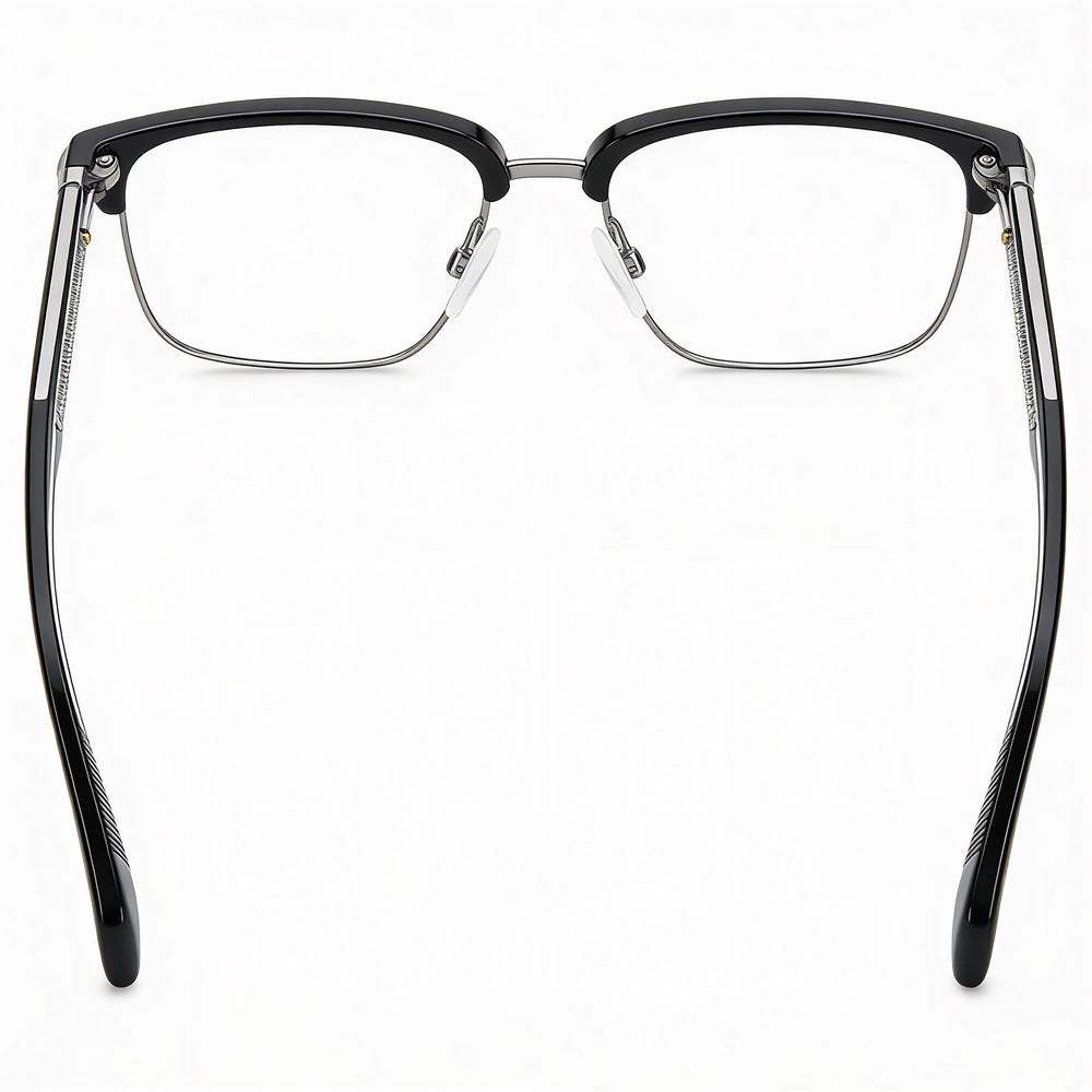 Gafas unisex modernas de acero de aleación negro con montura adaptable a la luz, de Rag &amp; Bone, de 51 mm