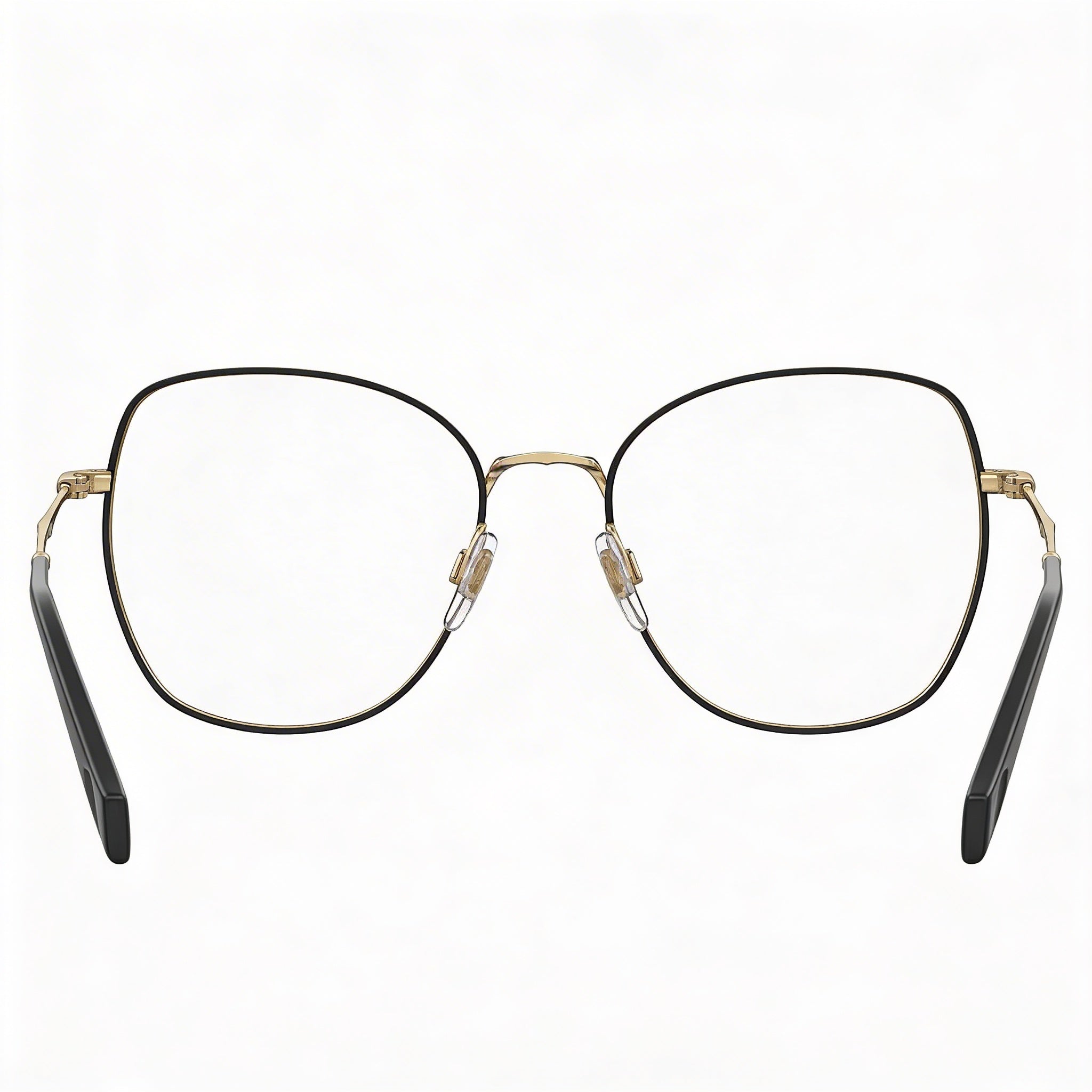 Gafas Levi's Lv 5023 para mujer, de acero inoxidable negro, montura completa, sobredimensionadas, con lentes transparentes listas para graduar, 52 mm, Photo 3