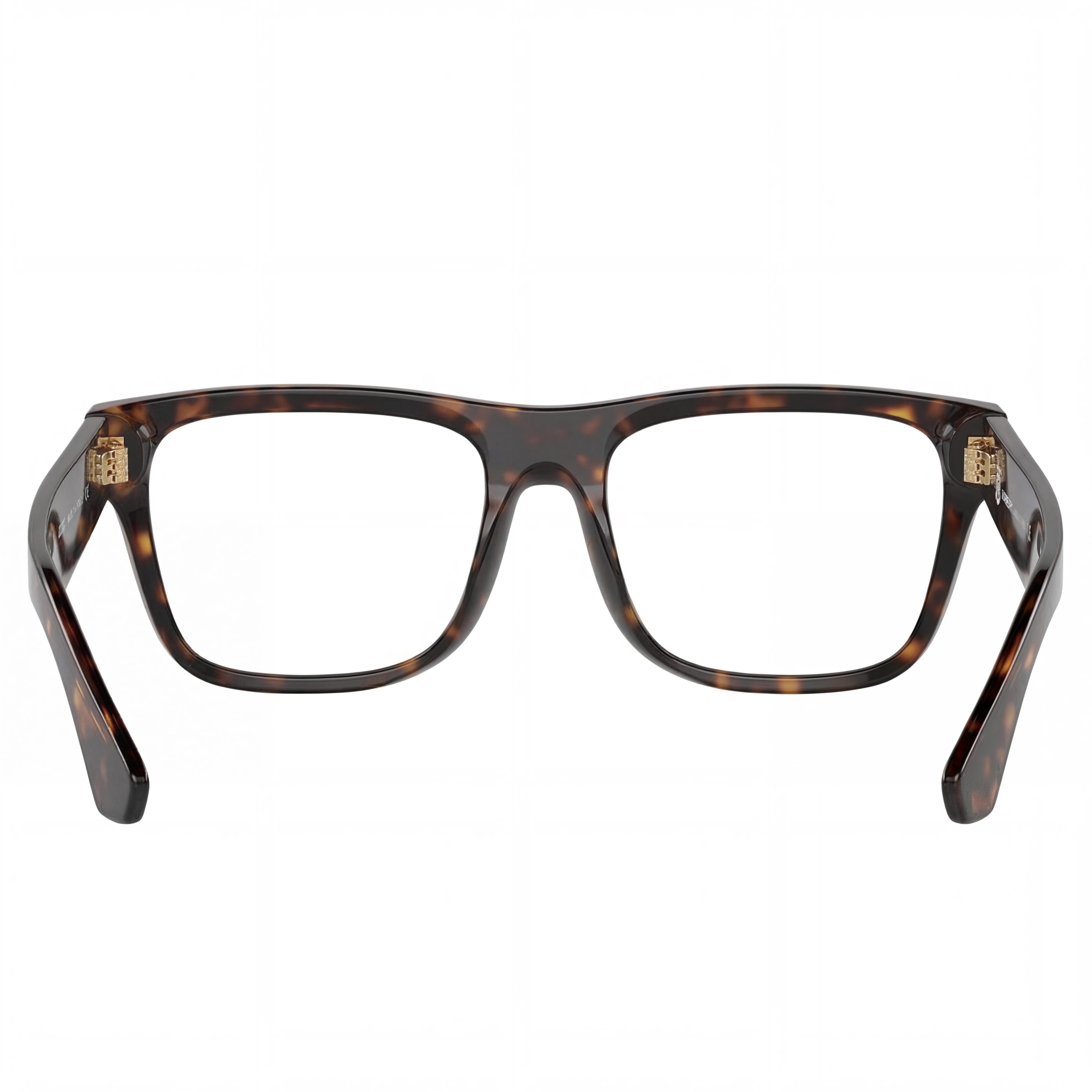 BURBERRY Be 2411f Women's Acetate Frame Eyewear, Dark Havana, Clear Lenses, 55mm, Photo 3