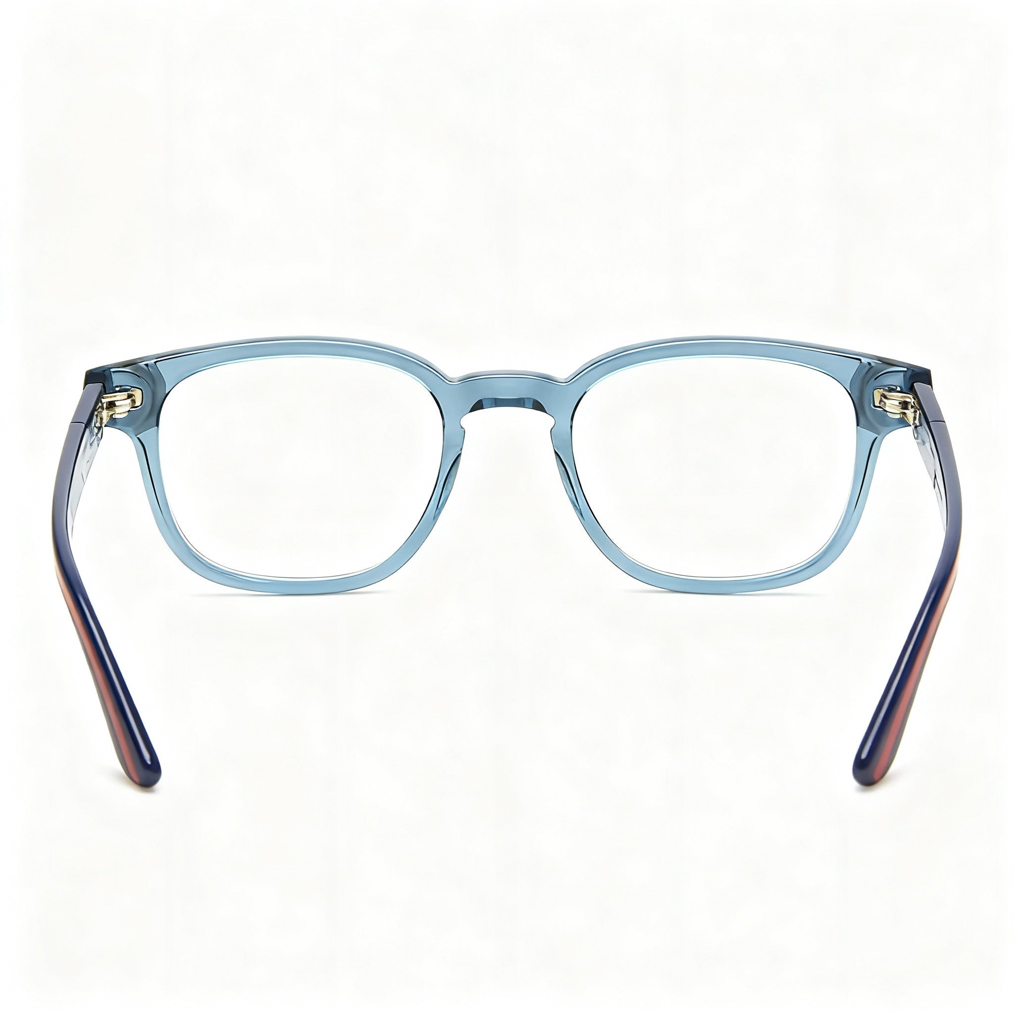 Gucci GG0927O 006 Men's Transparent Blue Acetate Full Rim Square Glasses 49-19-145, Photo 4