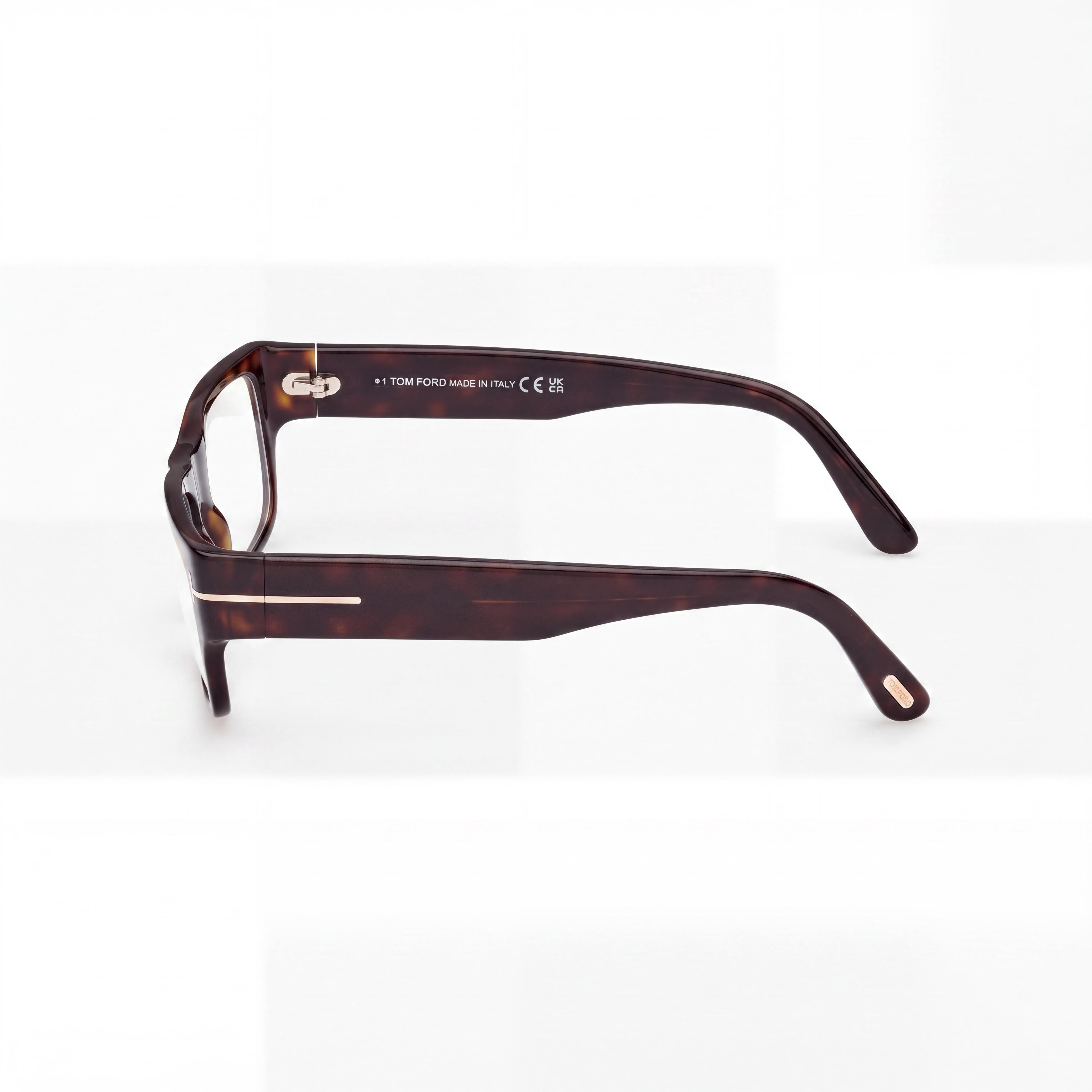 Tom Ford Ft6034-b Unisex Dark Havana Blue Filter Plastic Frame with Non- Black Lenses 54mm, Photo 3