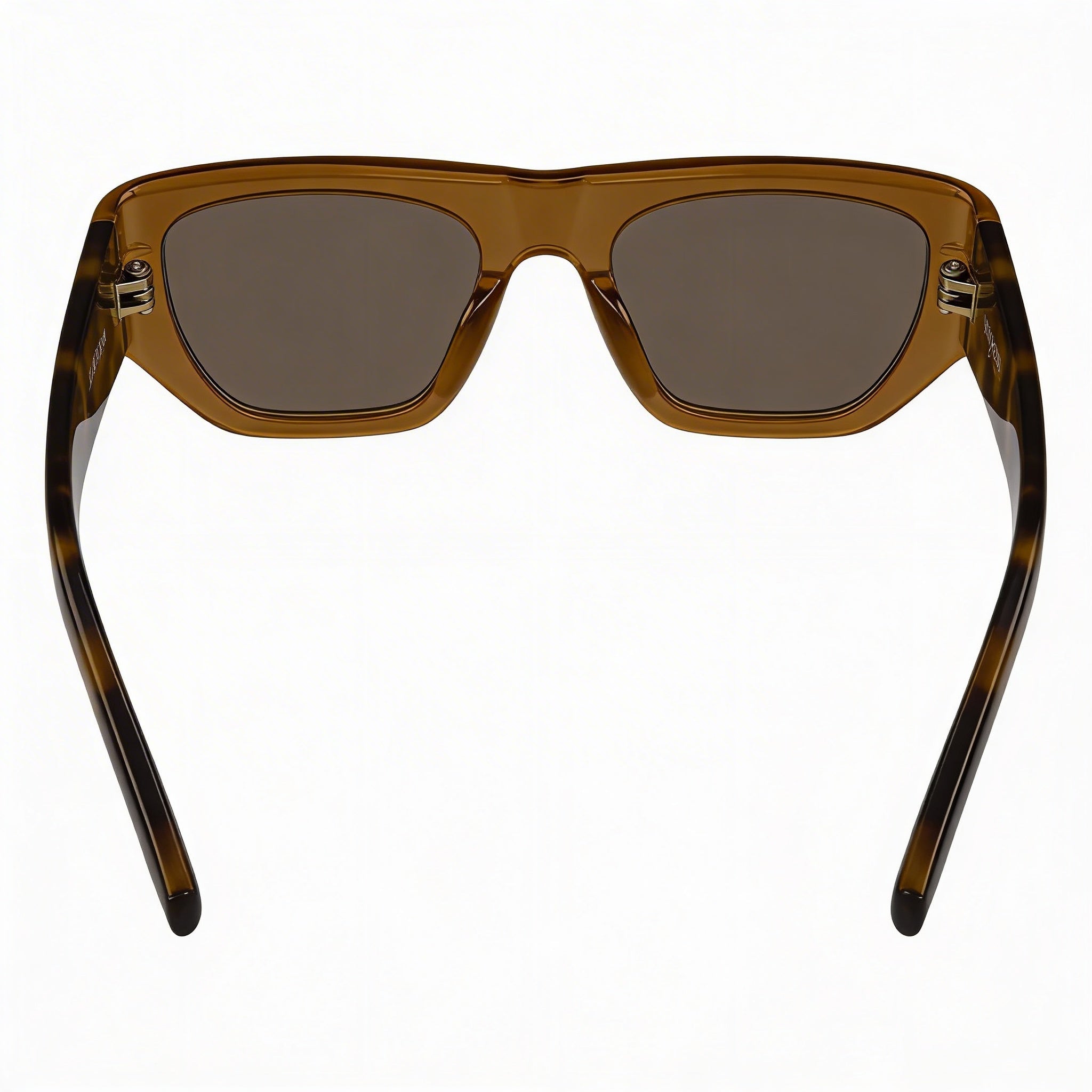 Gafas de sol polarizadas SAINT LAURENT Retro Glam para mujer, color marrón Havana, con logotipo vintage y lentes negras de 52 mm, Photo 2