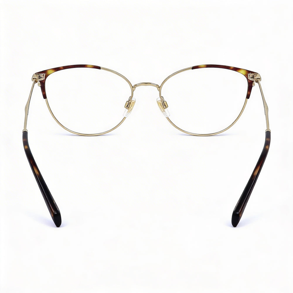 Gafas Levi's Modern para Mujer con Montura Dorada Havana, Lentes de Policarbonato y un Ancho de Lente de 52 mm
