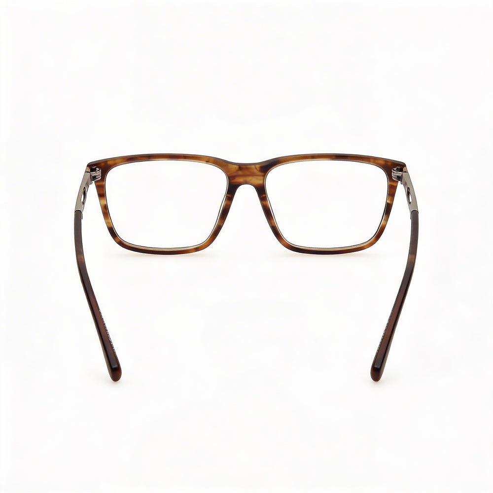 Harley-Davidson Classic Unisex Light Brown Horn Plastic Frame Non- Lenses Eyewear 54mm