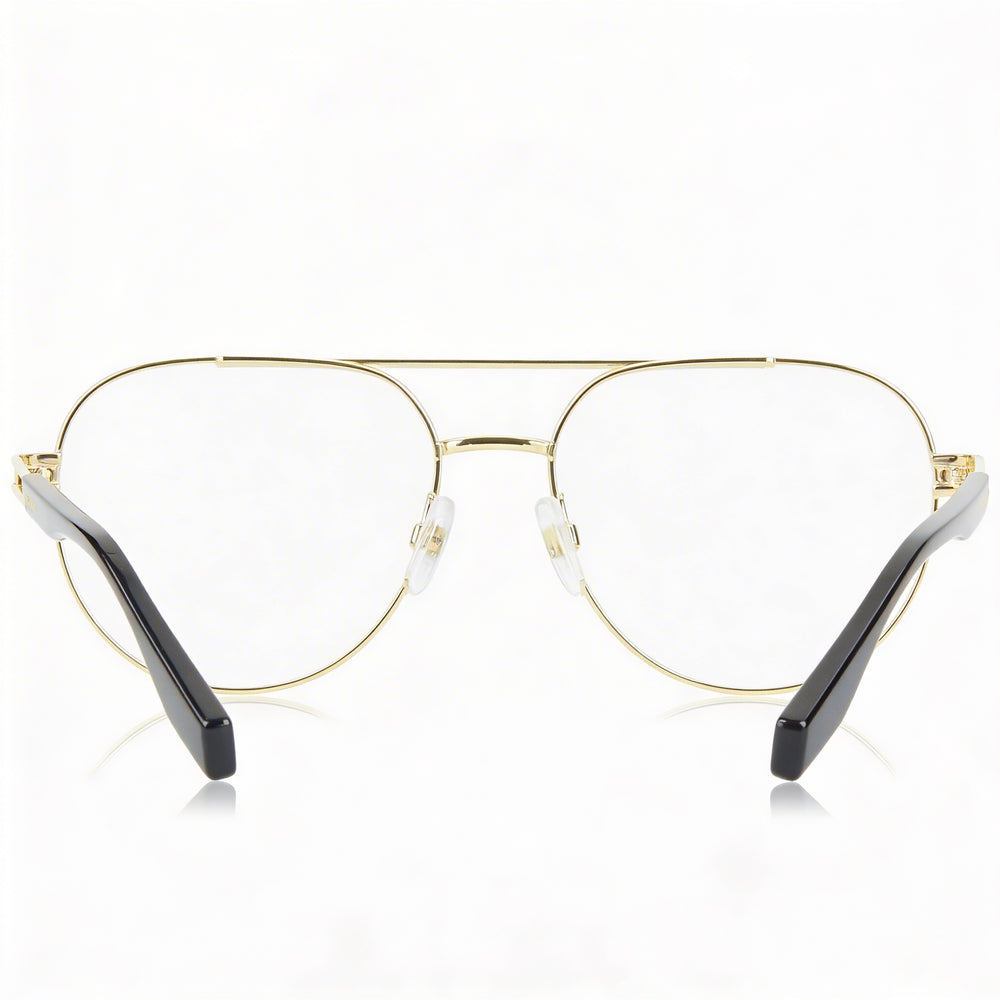 Montura óptica casual para hombre Marc Jacobs Marc 676 de aleación de acero dorado con lentes de policarbonato sin polarizar de 58 mm